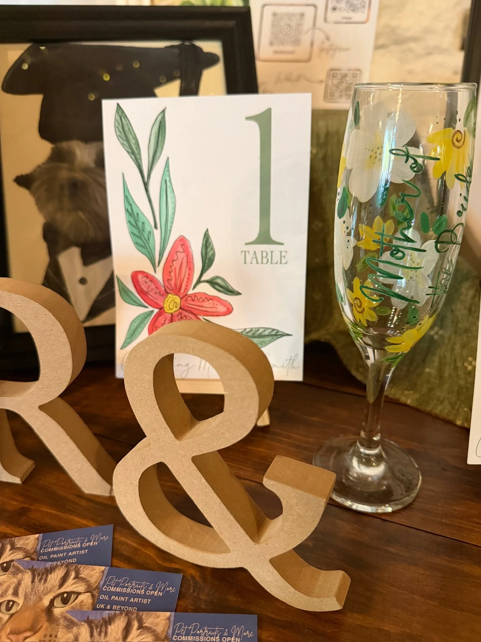 Hand-Painted Customisable Champagne Flutes