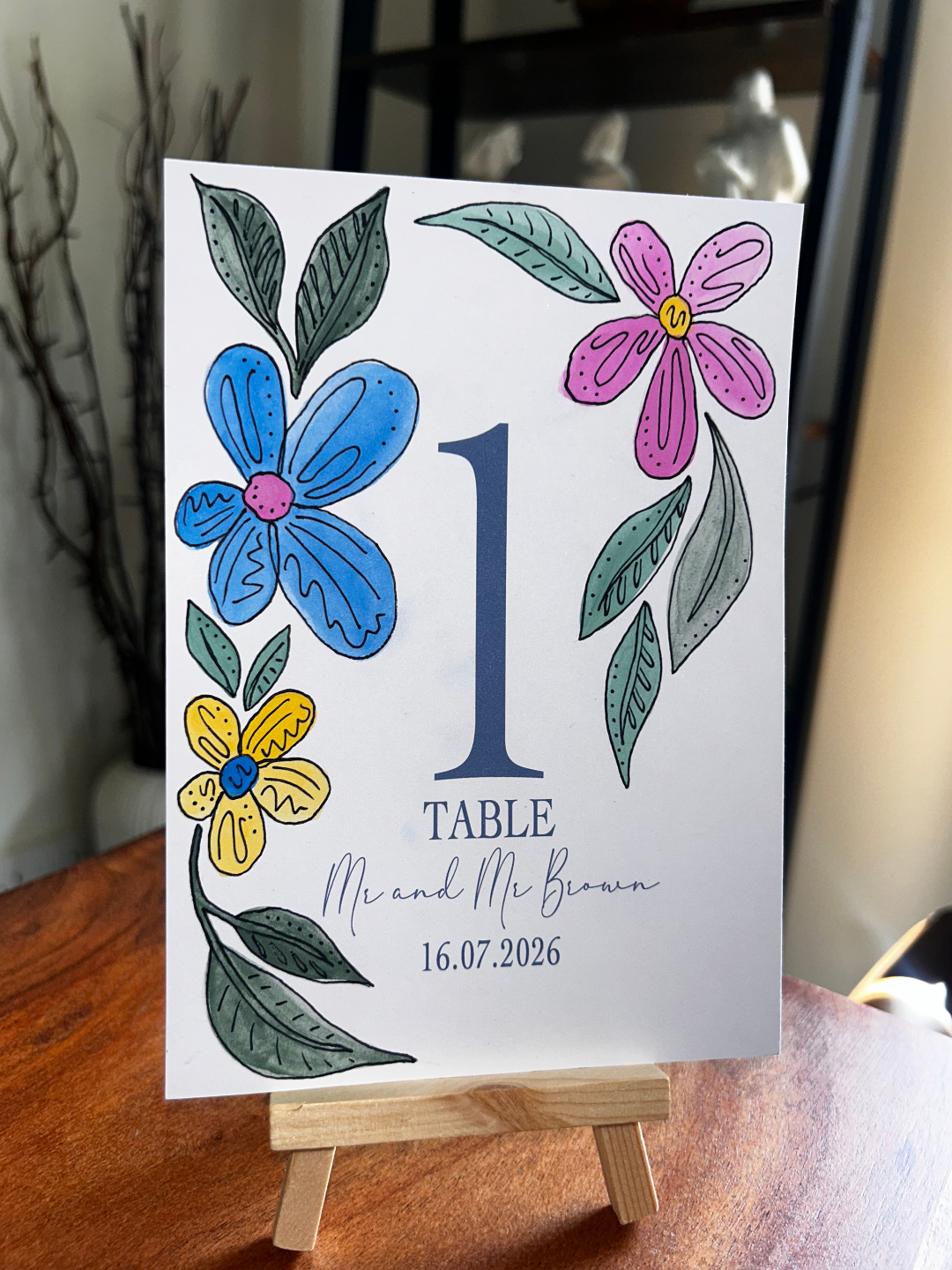 Wedding Table Numbers - Personalisable and Customisable