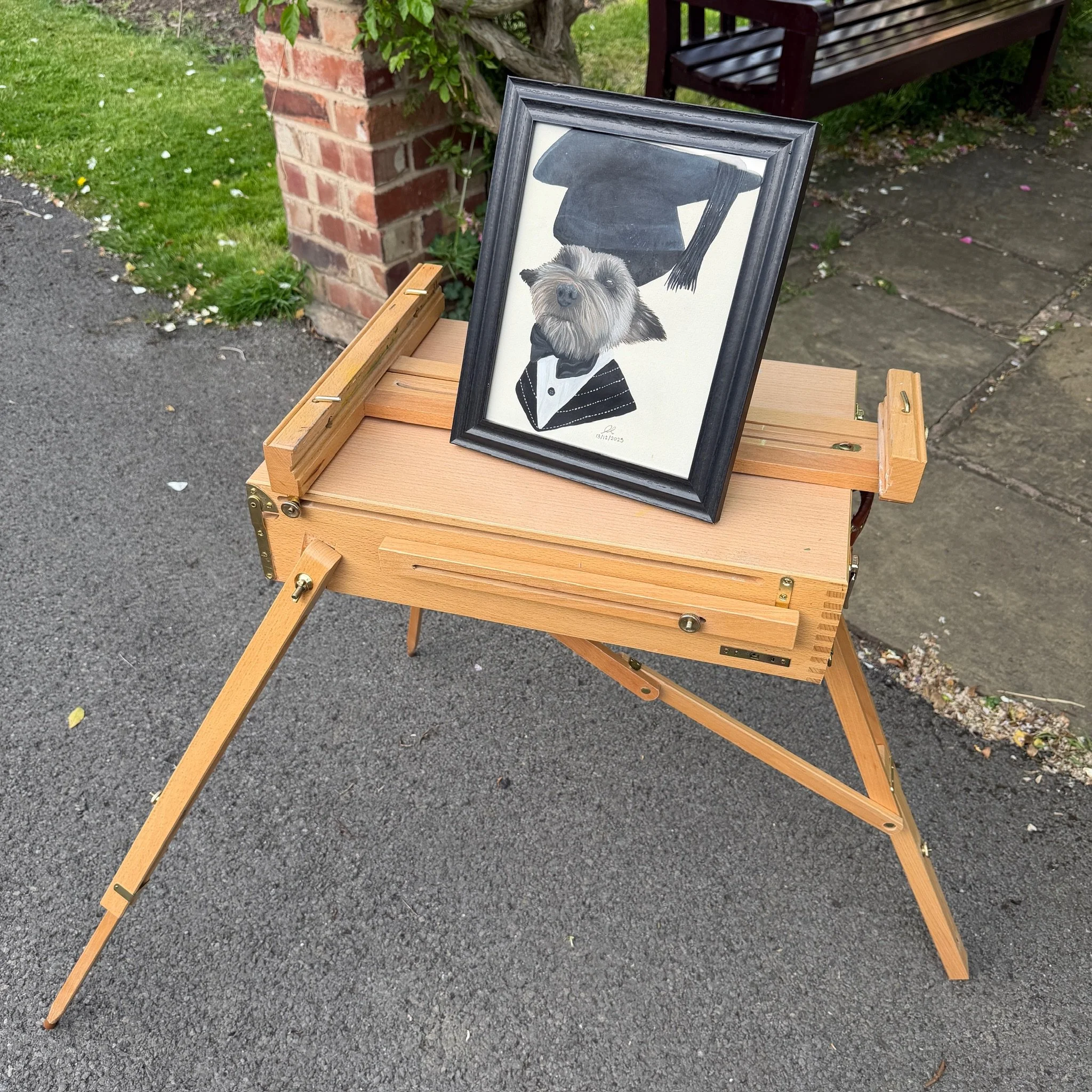 Framed painting of animals capturing forever lasting memories