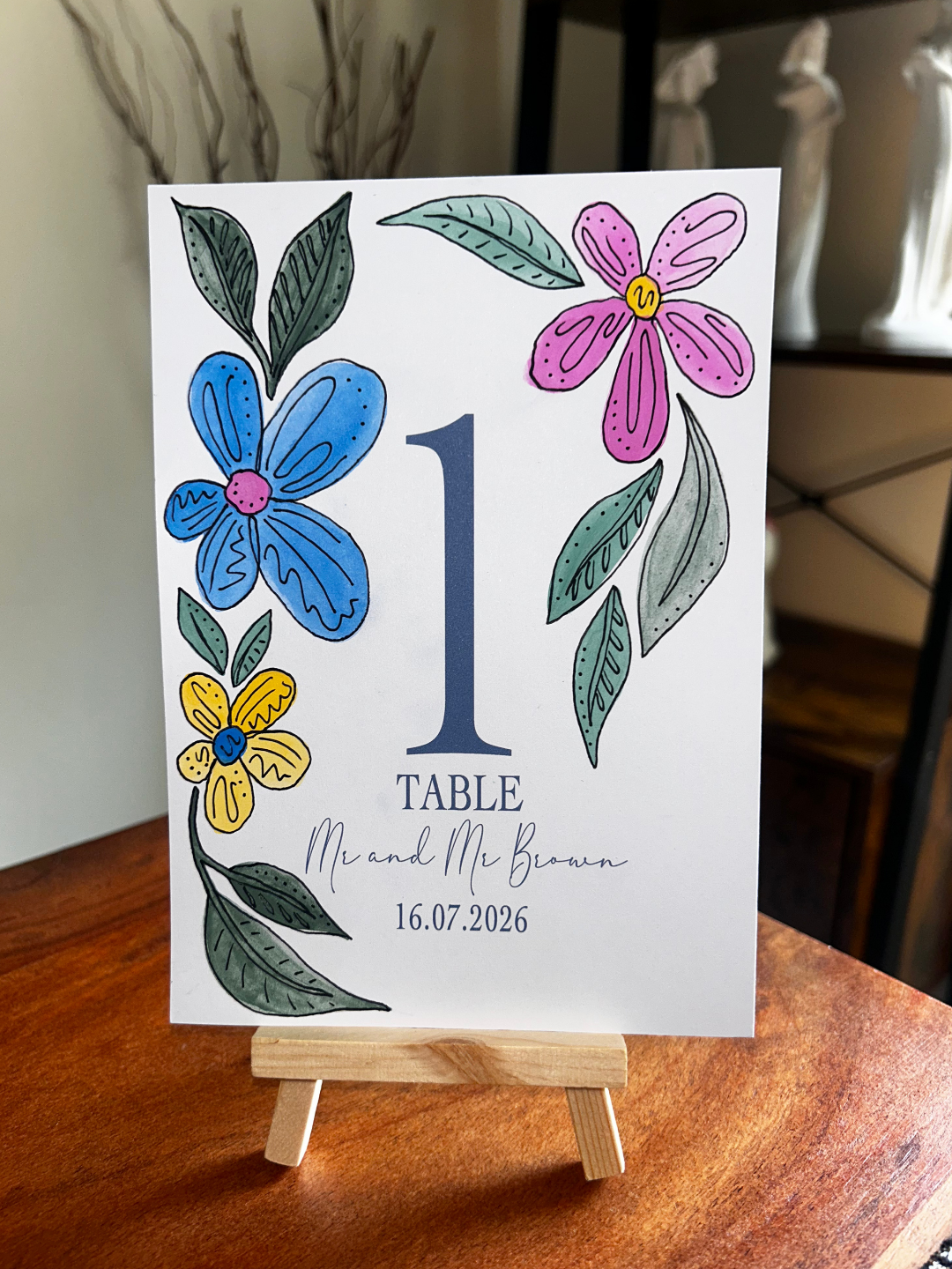 Wedding Table Numbers - Personalisable and Customisable