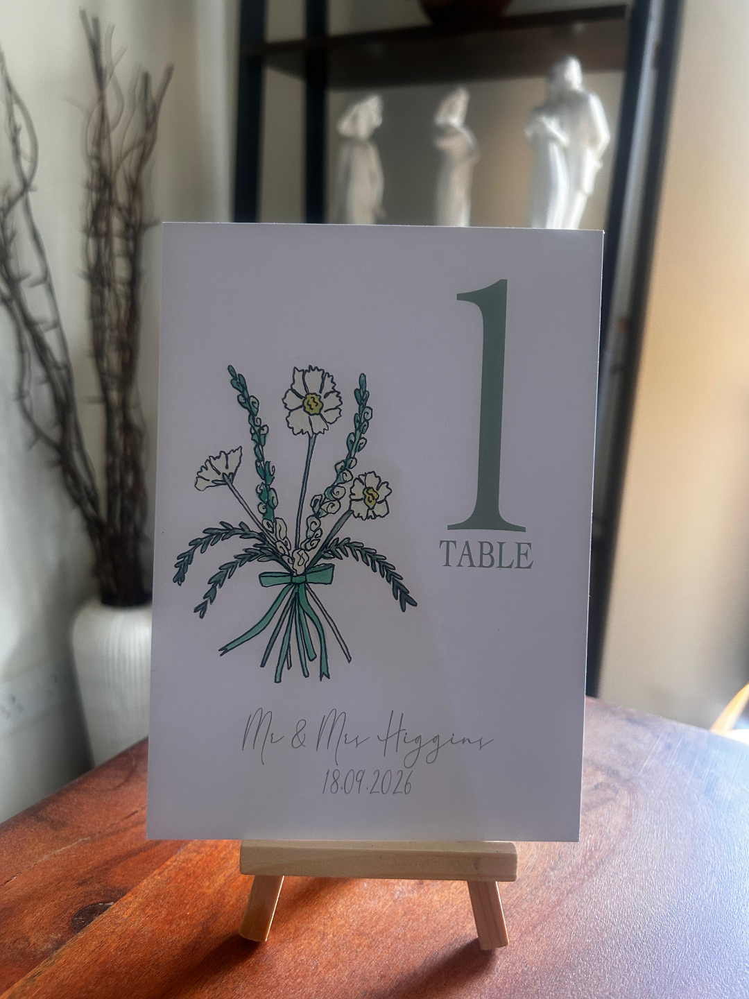 Wedding Table Numbers - Personalisable and Customisable