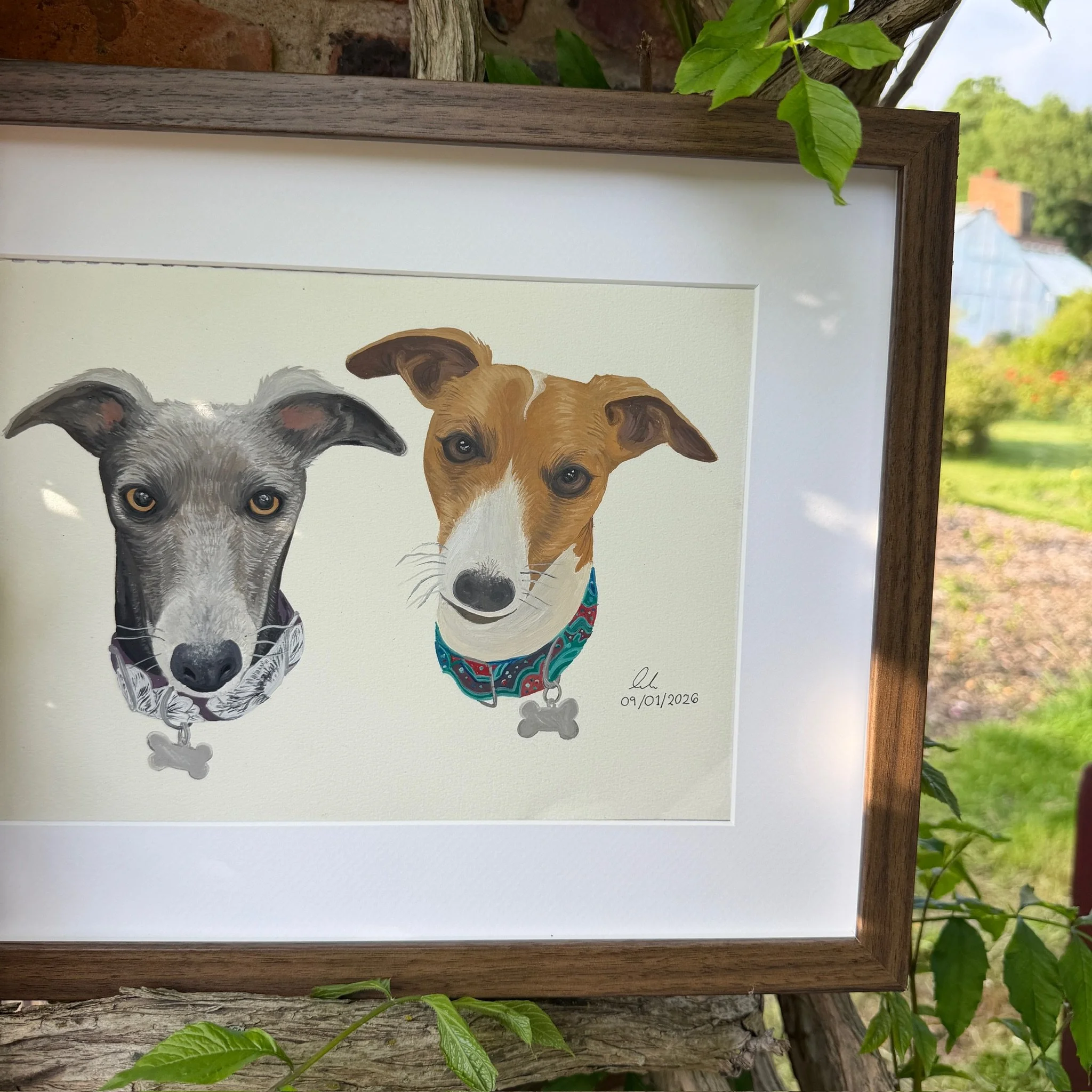 Bespoke pet portrait for a UK customer