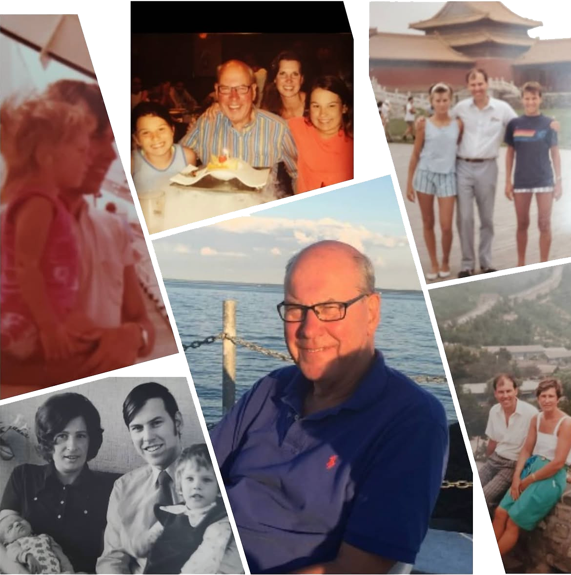 Family photo collage featured in A Tribute to My Dad