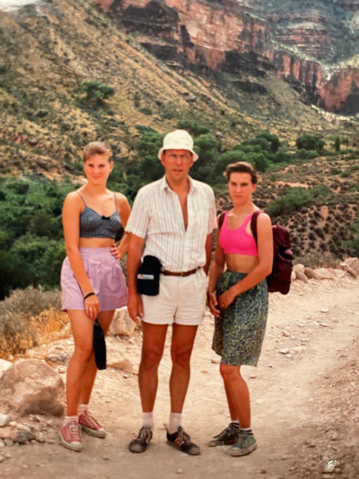 Family photo in a mountain landscape