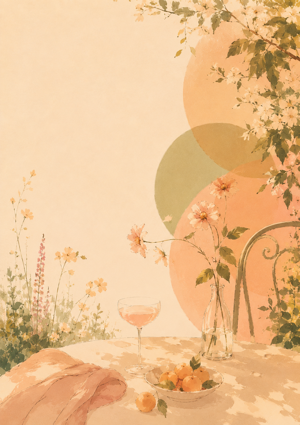 Painterly Lifealicious illustration in the garden