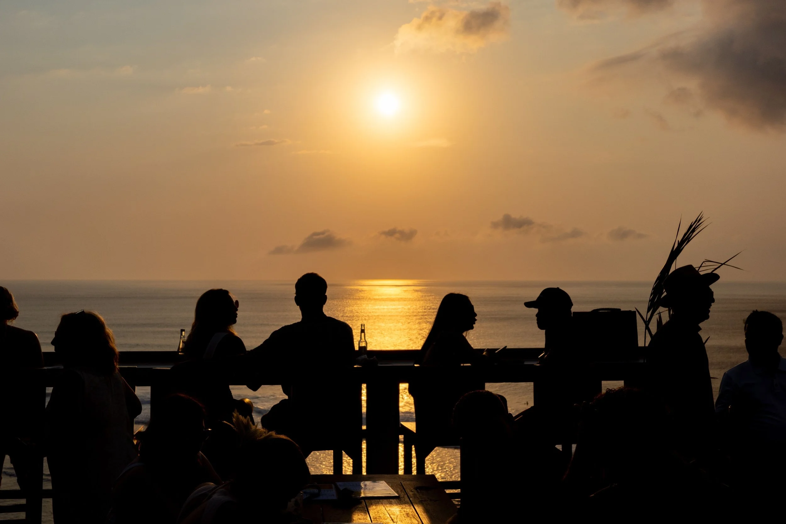 Cafetería con vistas al mar en Uluwatu, Bali.