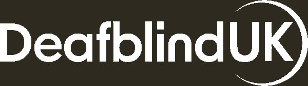 Deafblind UK logo with the text 'Deafblind UK' in white on a black background.