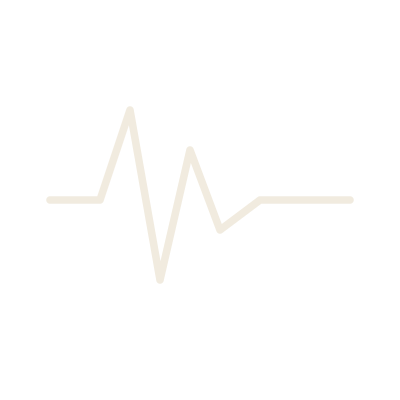 White heartbeat line on a black background.