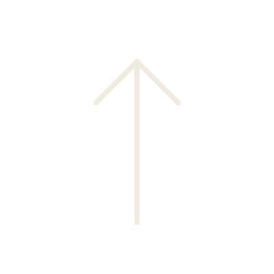 White arrow pointing upward on a black background.
