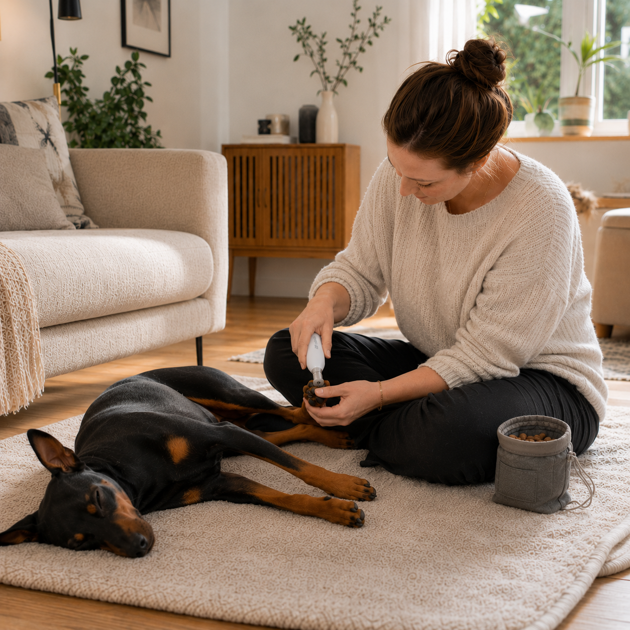Krallenpflege hund, medical training, behandlungstraining