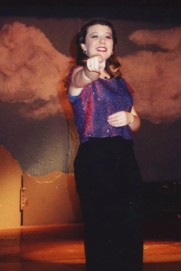 Lexa performing onstage in Joseph and the Amazing Technicolor Dreamcoat