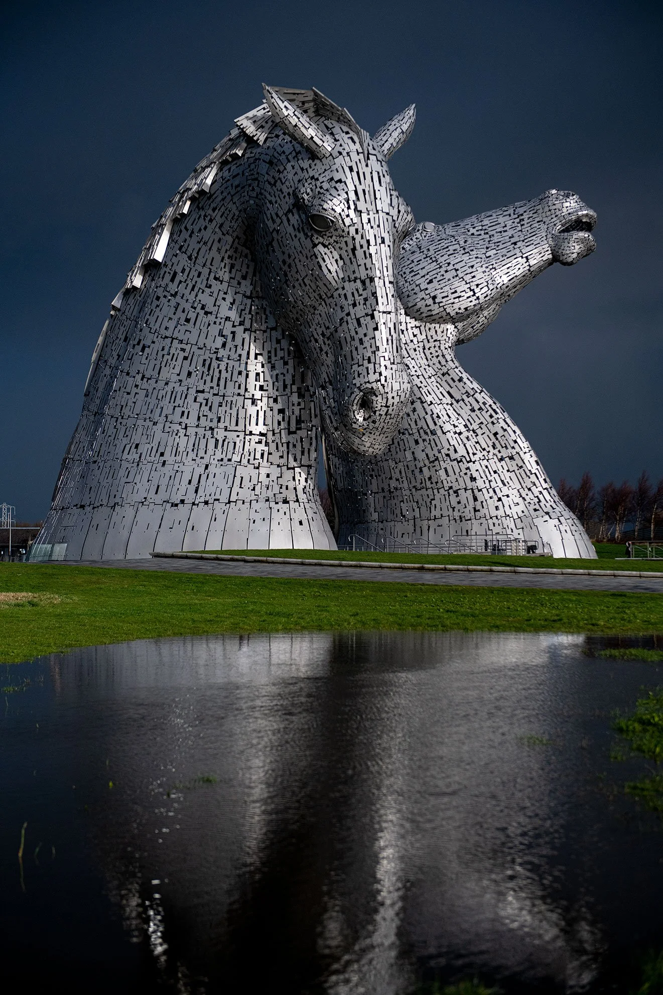 The Kelpies.