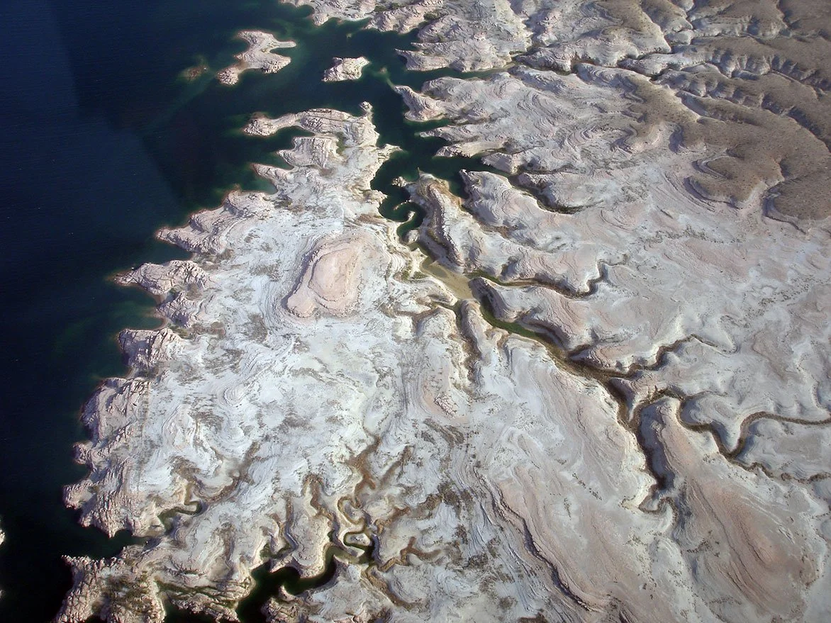 Helicopter shot over Nevada.