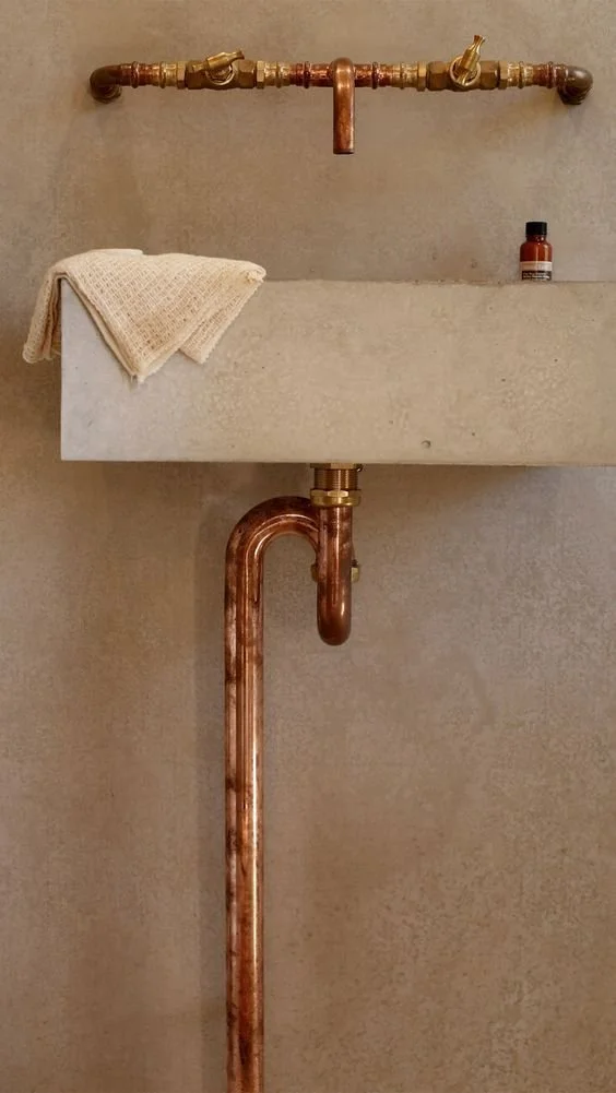 Utilisation du cuivre pour tout travaux de plomberie.
