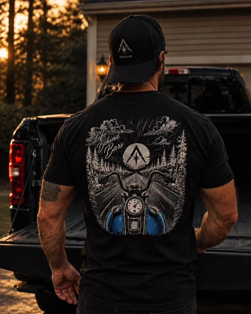 Built for the ones who stand for something.
Purpose. Discipline. A higher standard.

Meridian &mdash; Guided by Purpose.
Free shipping on orders $55+

#MensFashion #Menswear #Streetwear #MotorcycleLife