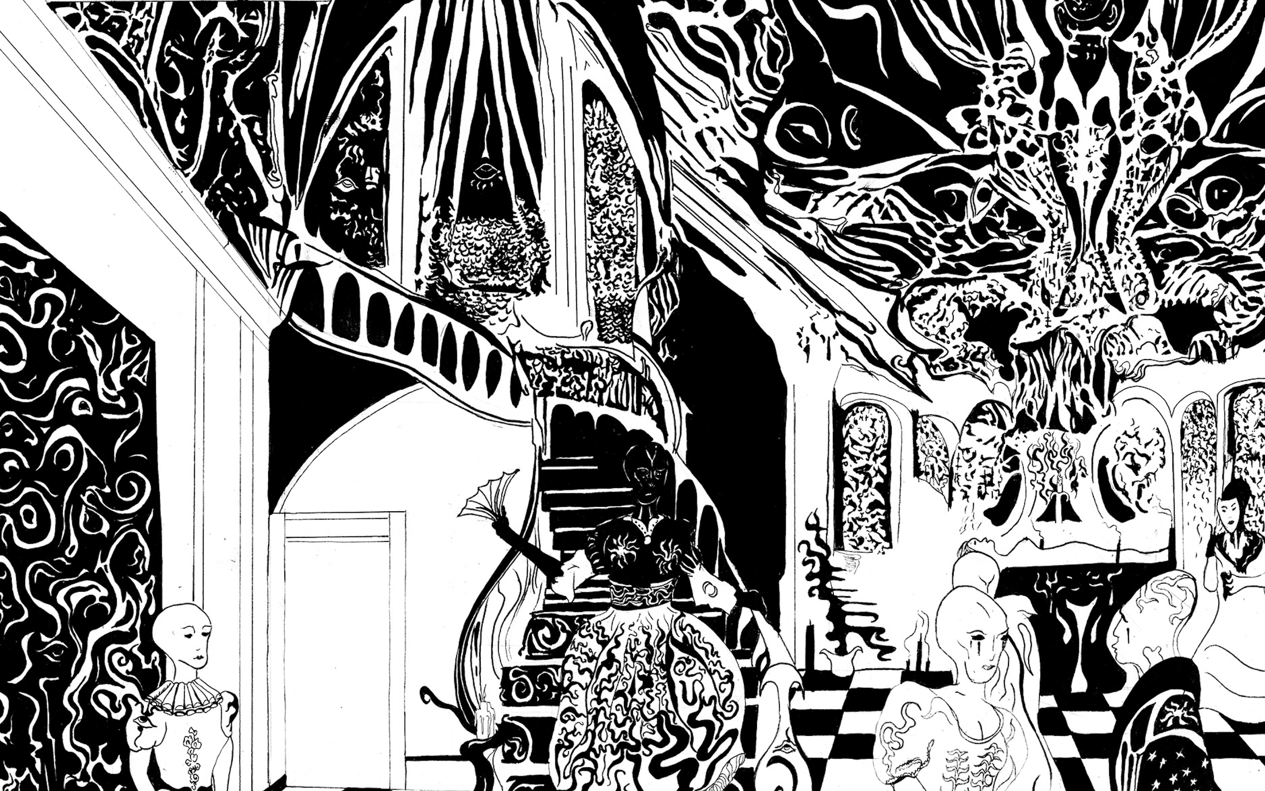 A detail from The Penumbrian Ball