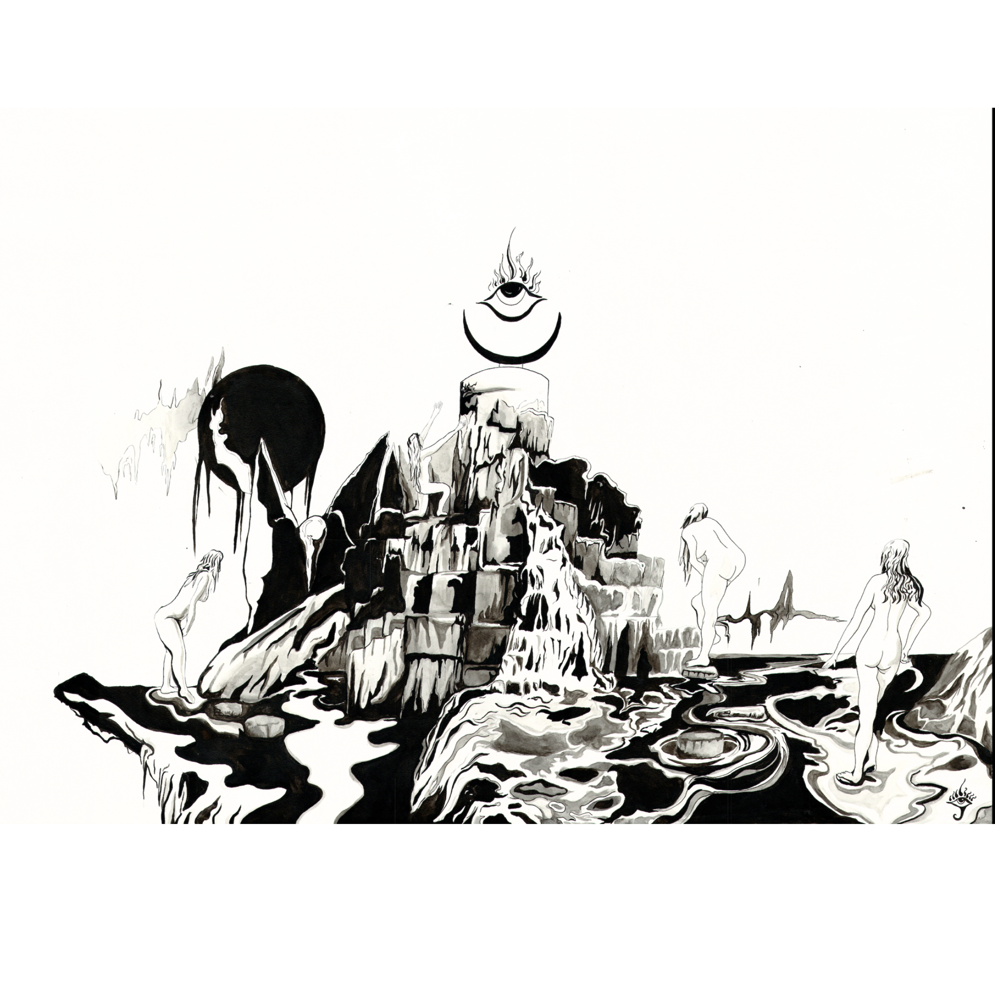 Surreal black and white pen and ink symbolic illustration.png