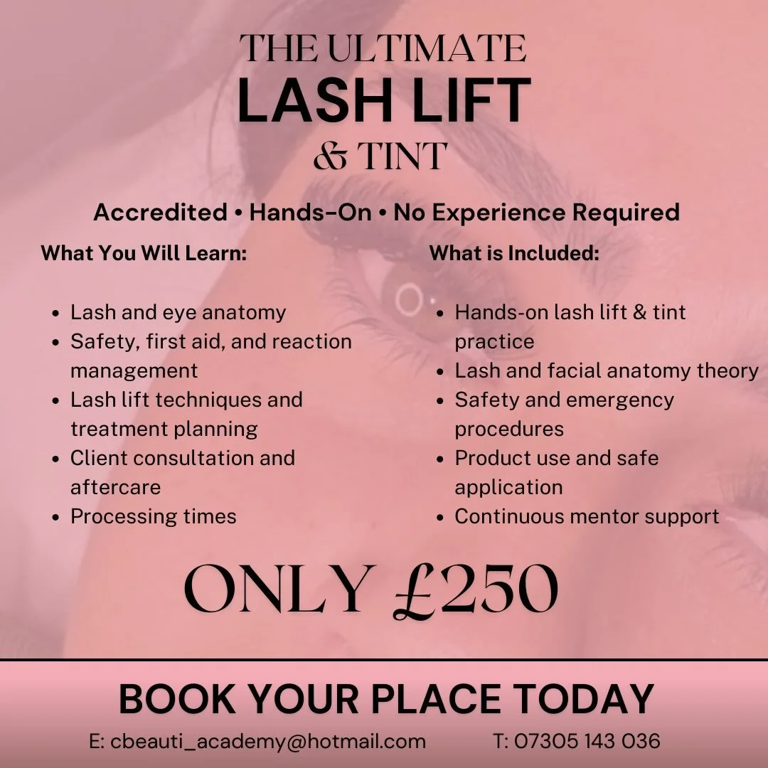 The Ultimate Beauty Training

📍 Manchester
💰 Payment Plans Available
🎓 1&ndash;2&ndash;1 Training | Group Training

Perfect for beginners or beauty professionals ready to build confidence, skills &amp; a successful beauty career.

✔ In-depth theor