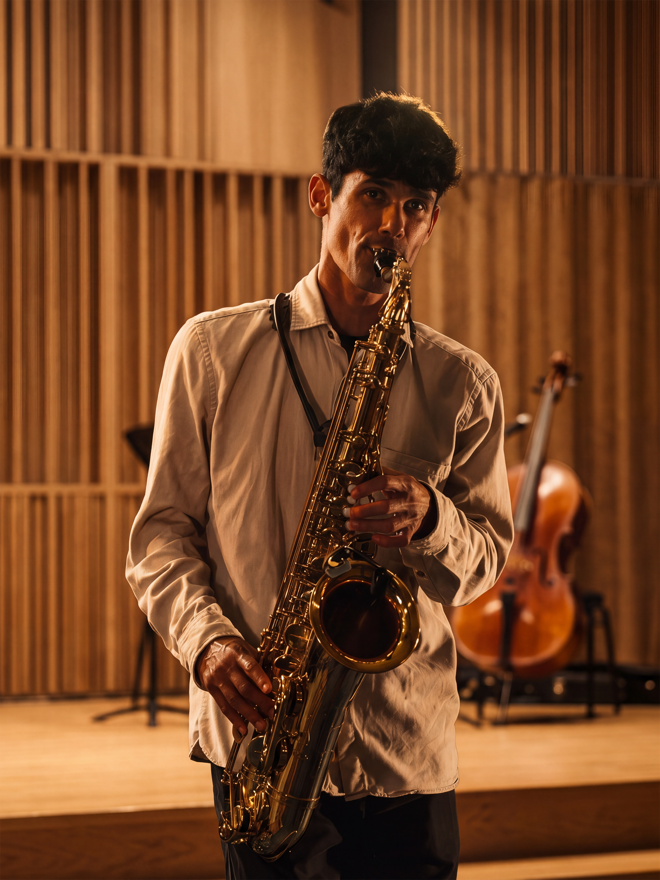 our resident sax player - simao cardoso
