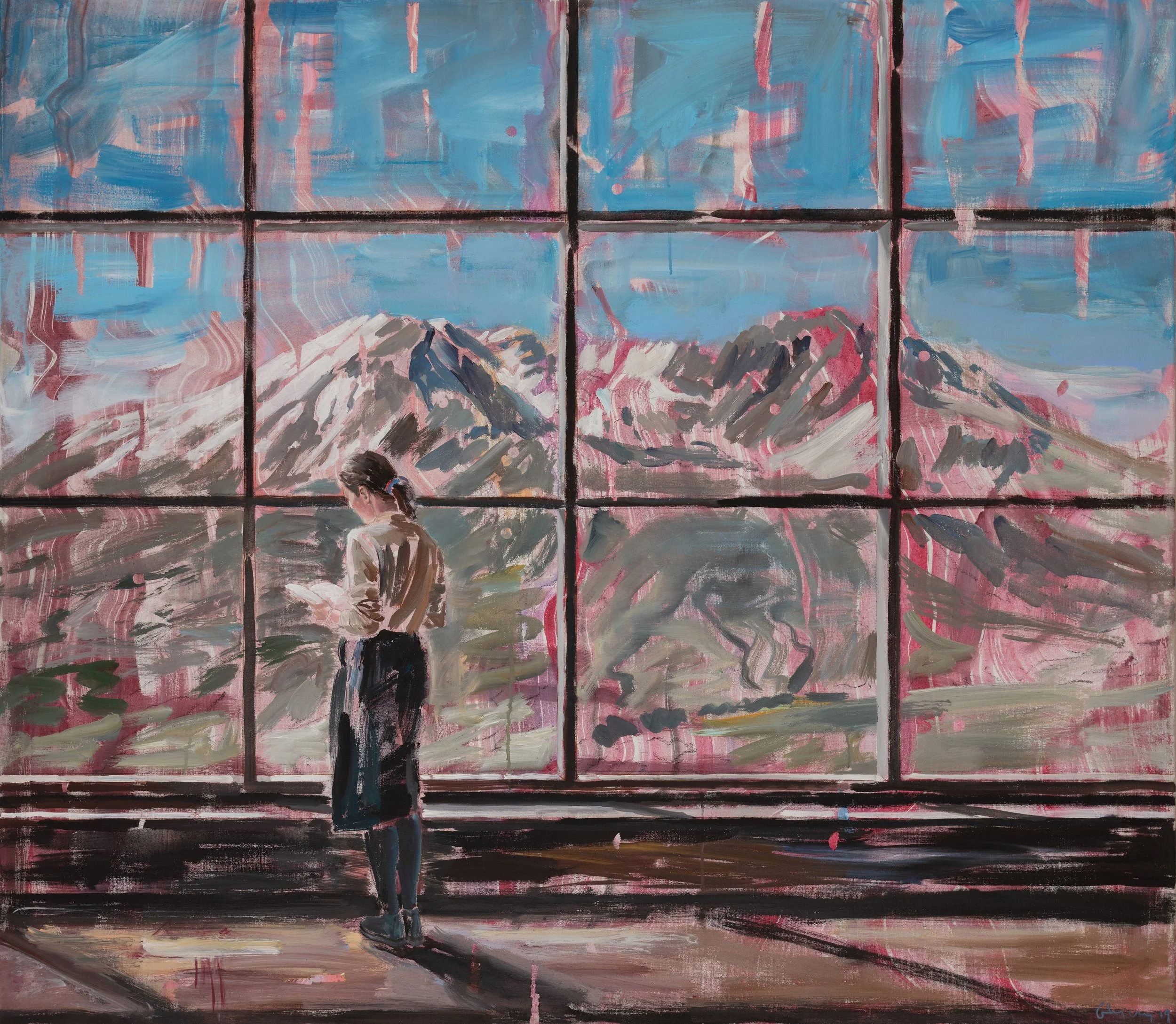 In the mountains. 2019. 160x140 cm