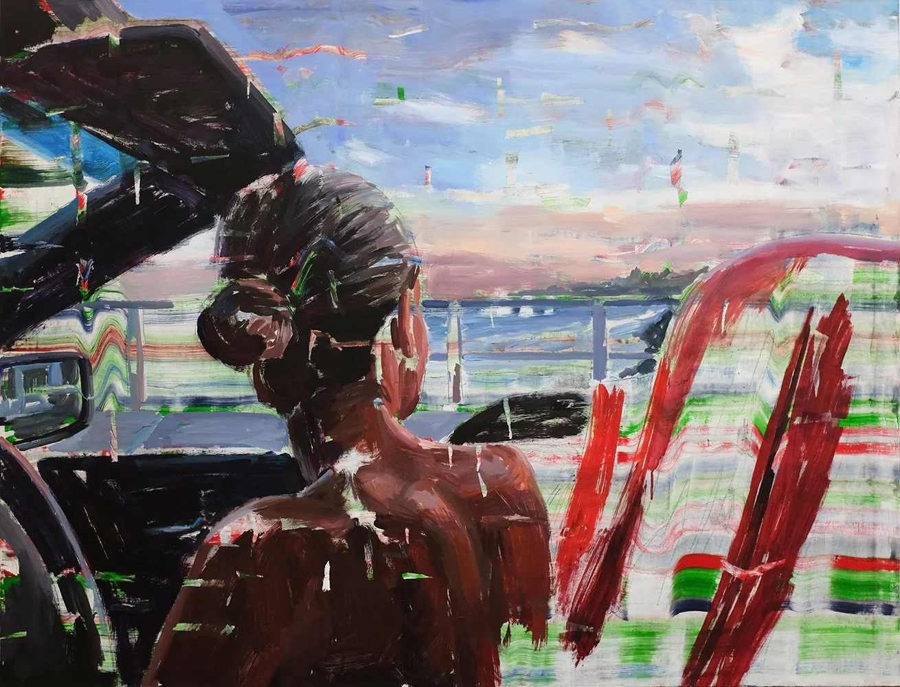 Sunset drive. 2019. 130x109 cm