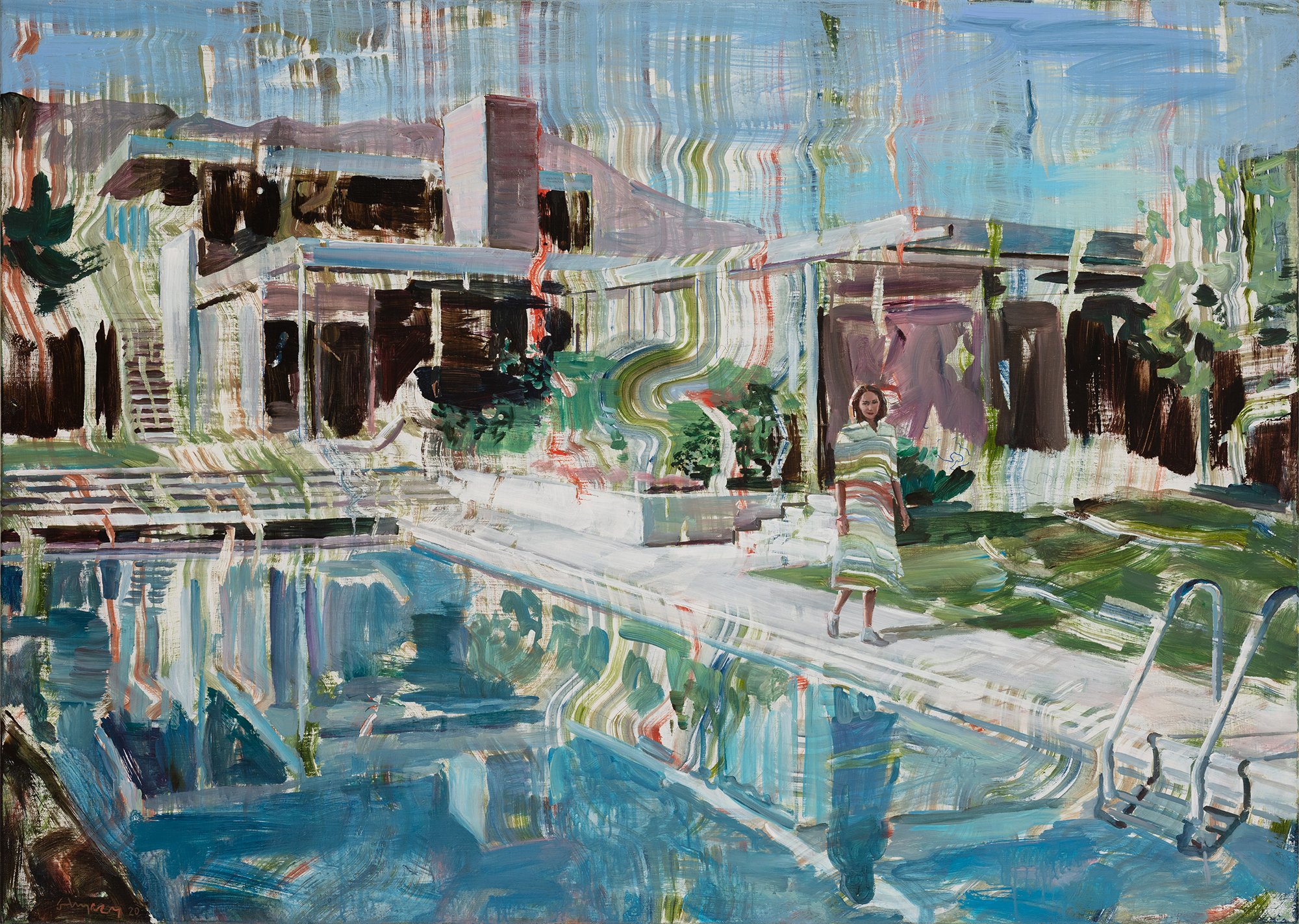 Proivate pool. 2019. 140x100 cm