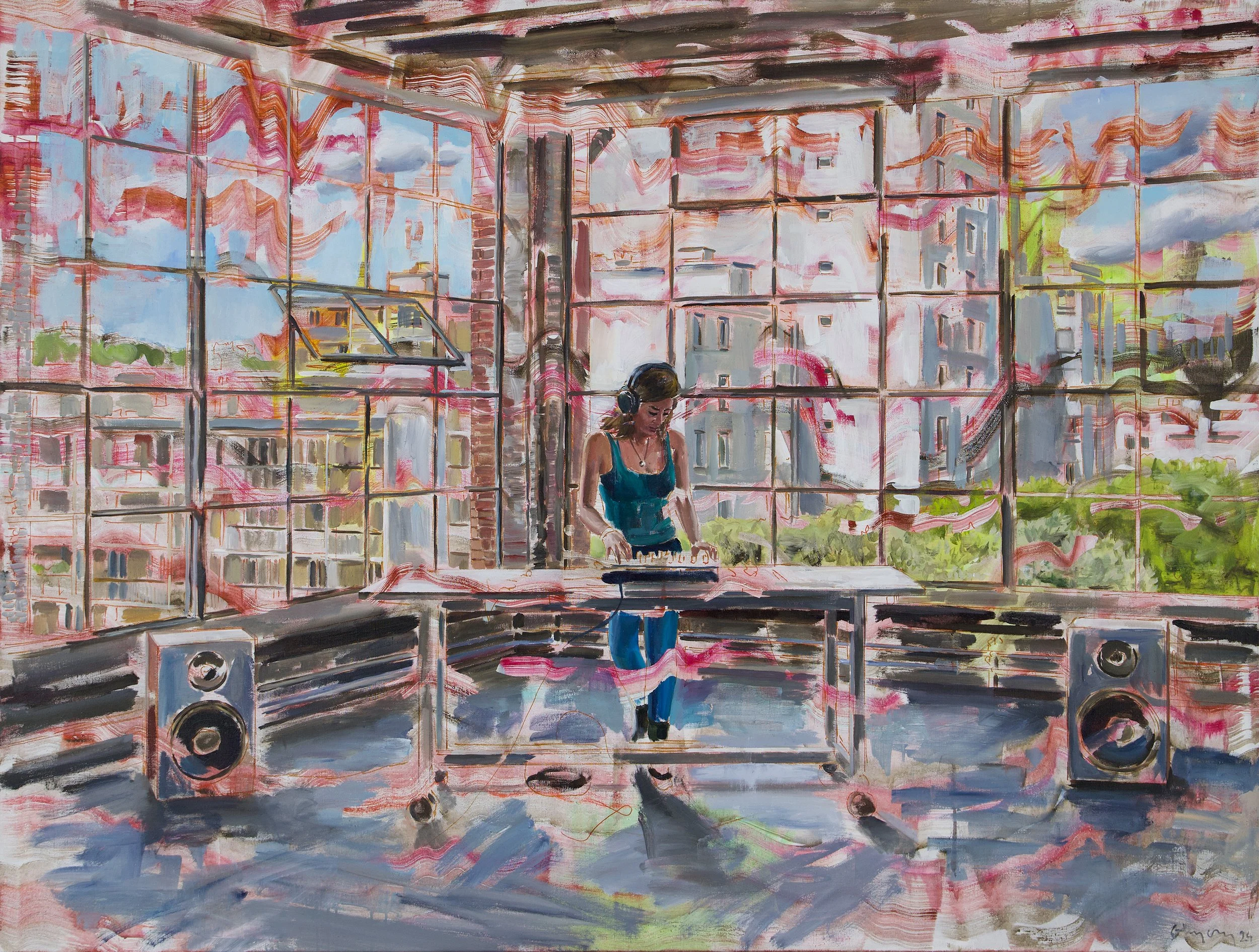 Live session. 2024. 200x150 cm