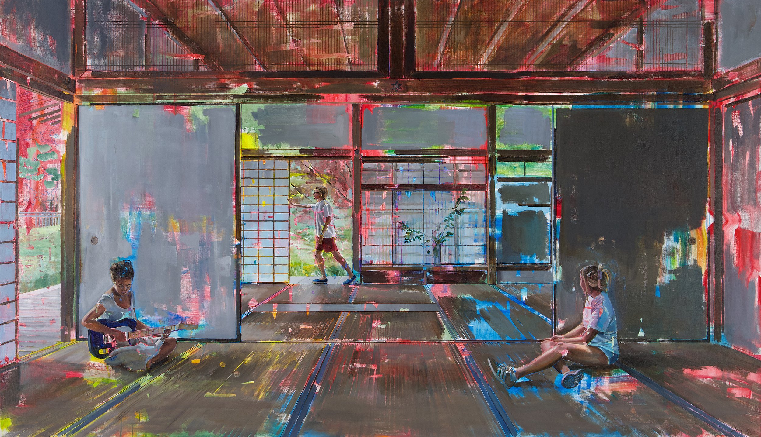 Behind the sceen. 2022. 260x150 cm