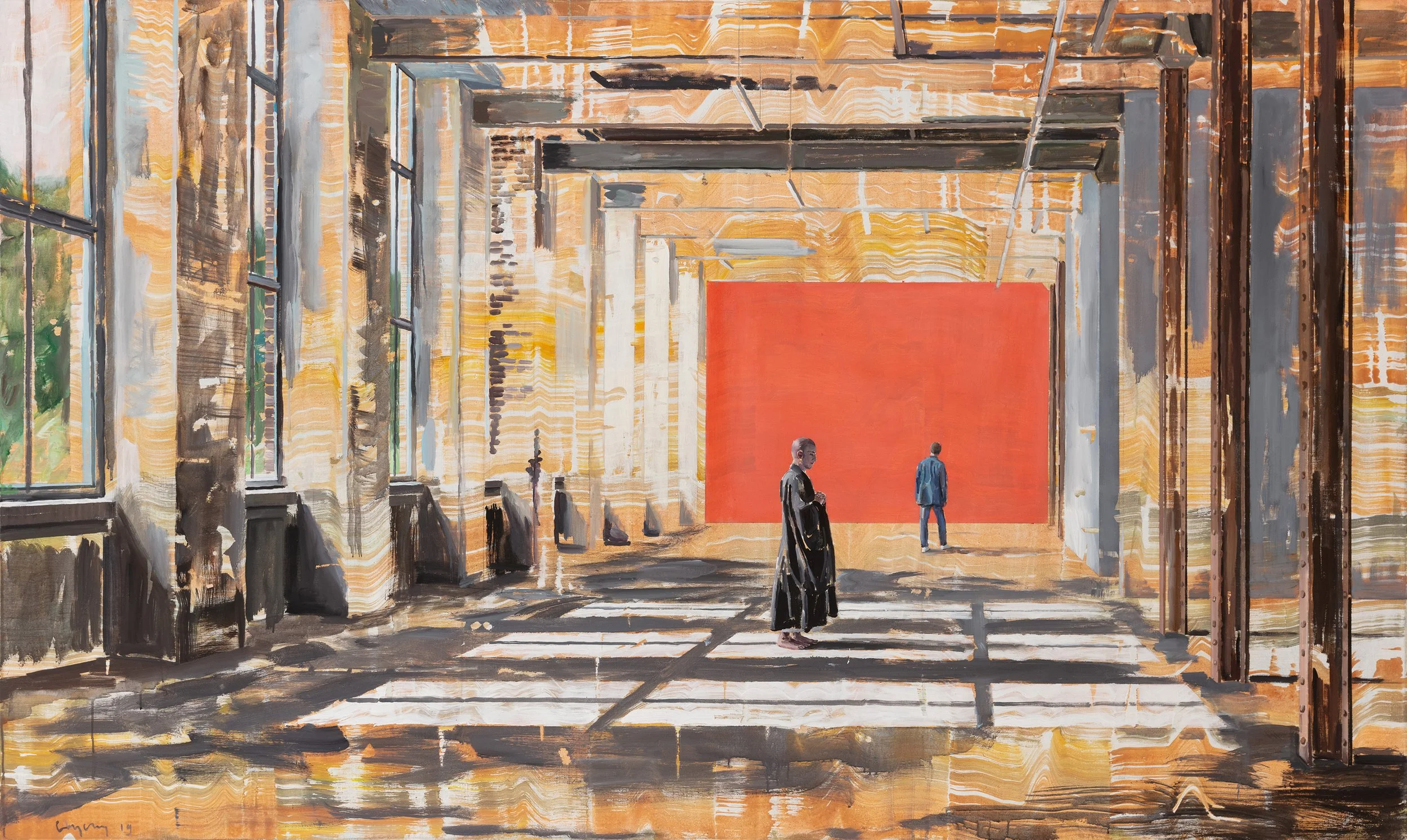 Red wall. 2020. 250x150 cm