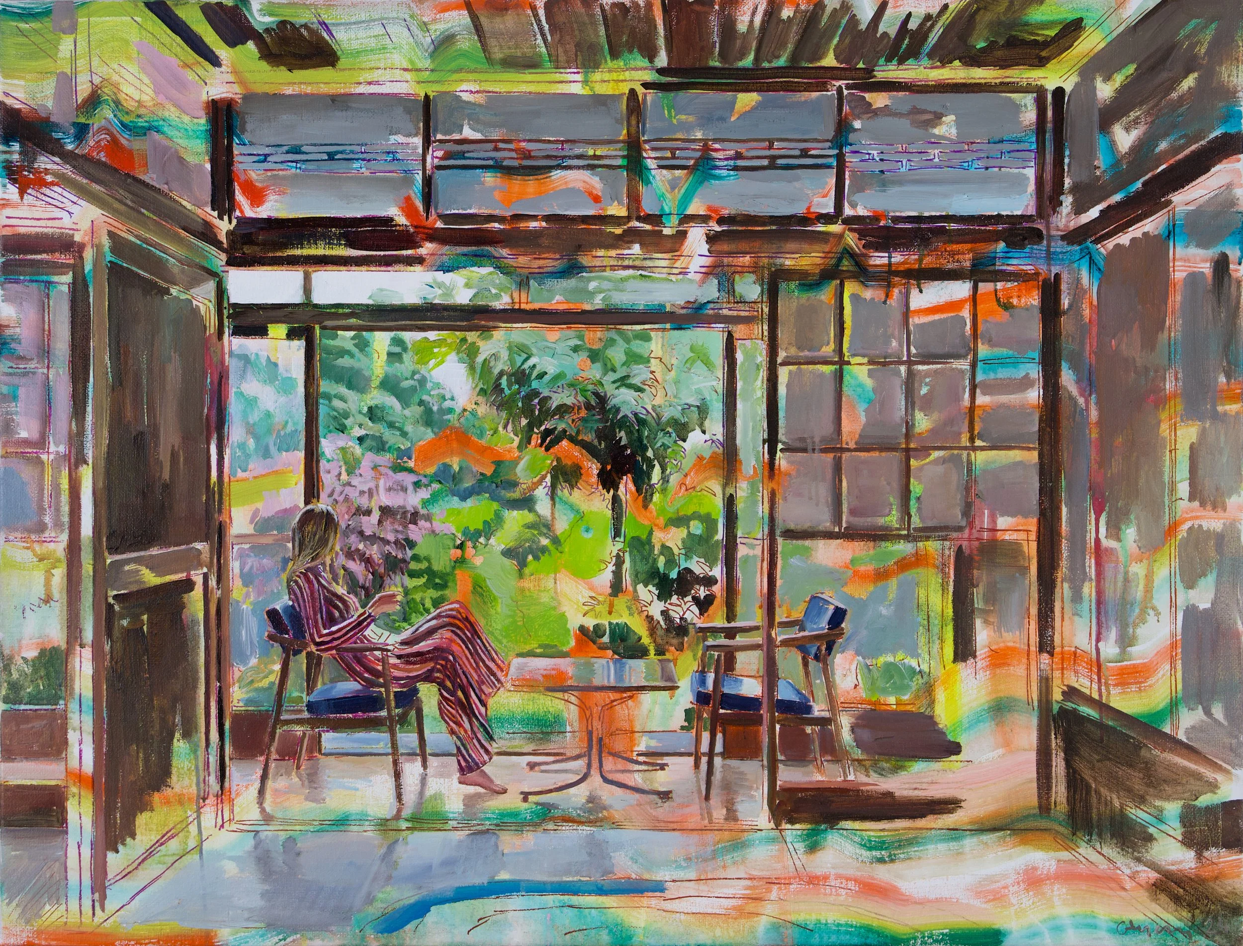 Teahouse. 2024. 105x80 cm