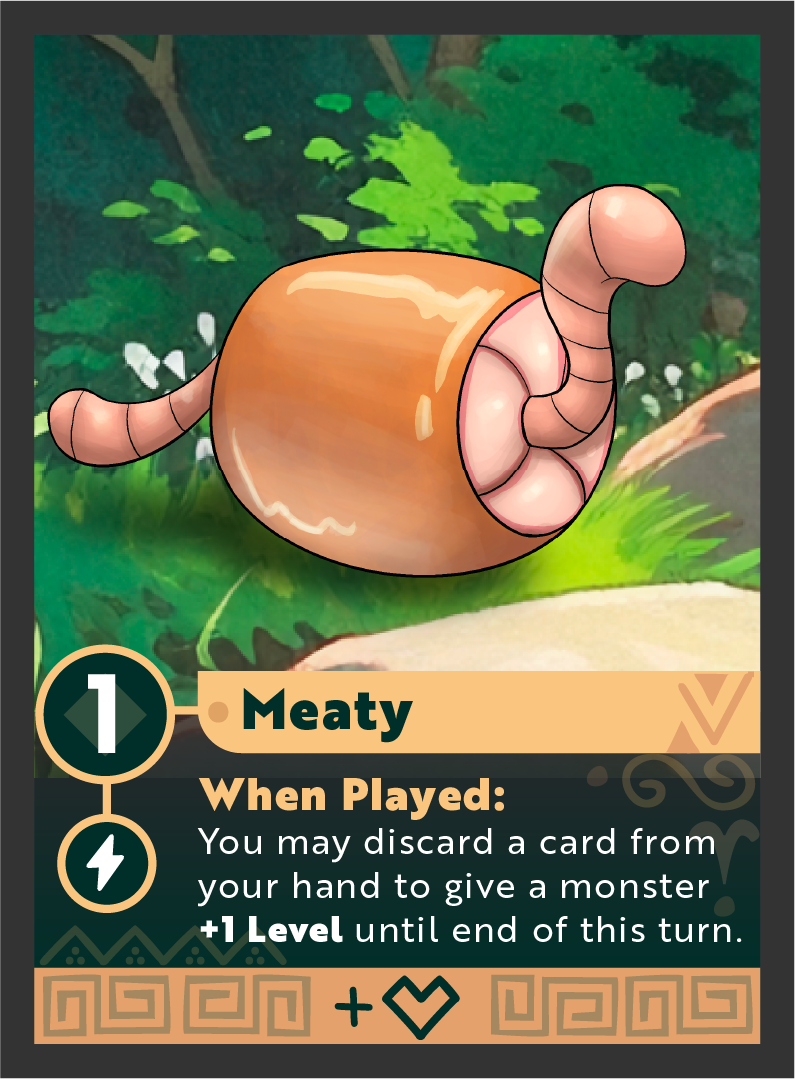 A cartoon illustration of a snail with a large, orange shell and a pink tail, set against a green, leafy background.