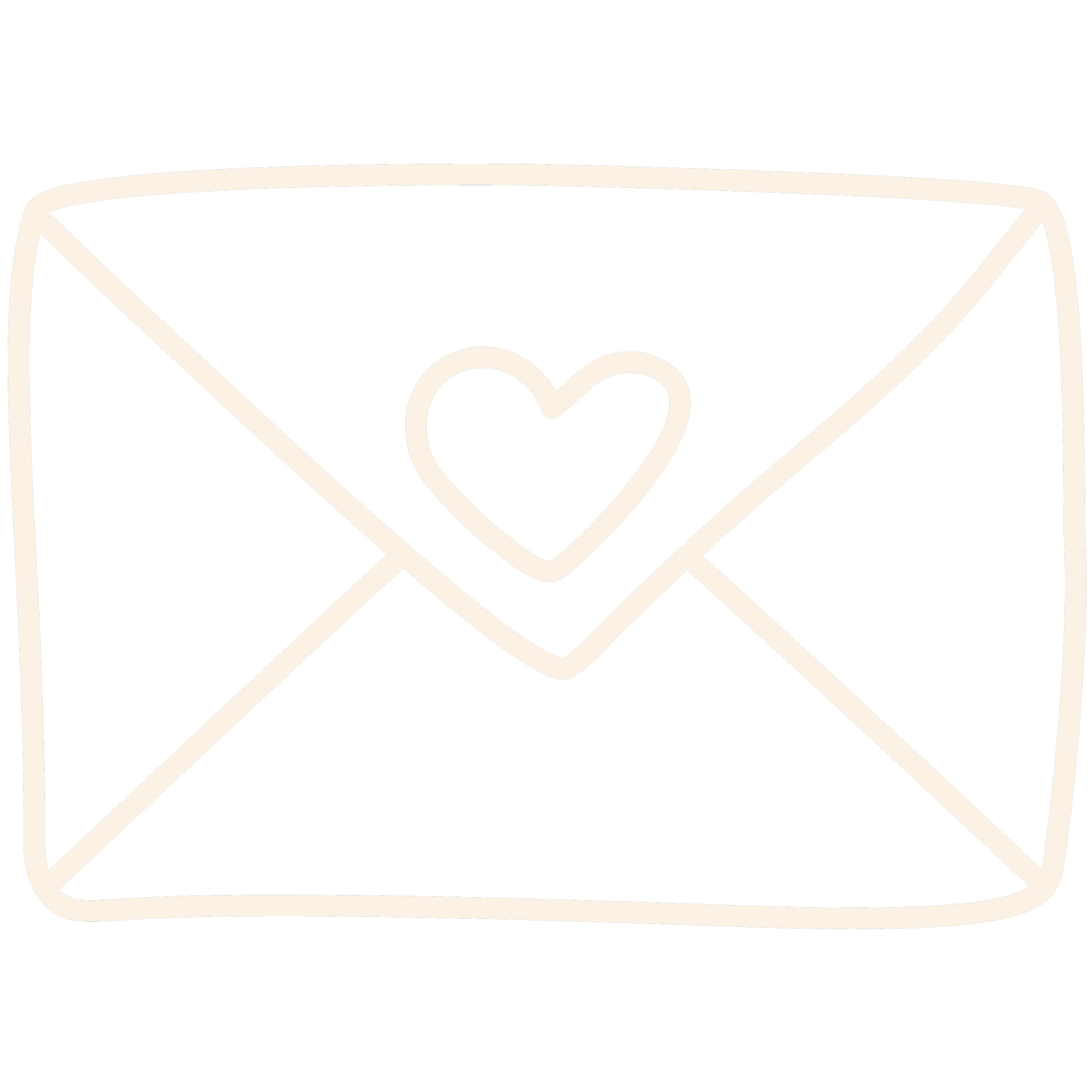 Line drawing of a jewelry box with a heart inside.