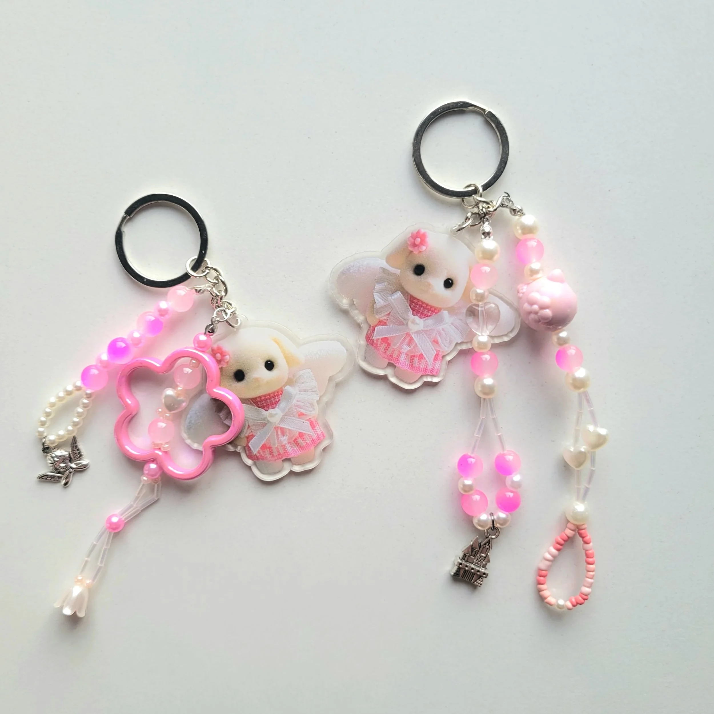 Fairy Dust Sheep & Pink Castles Charm