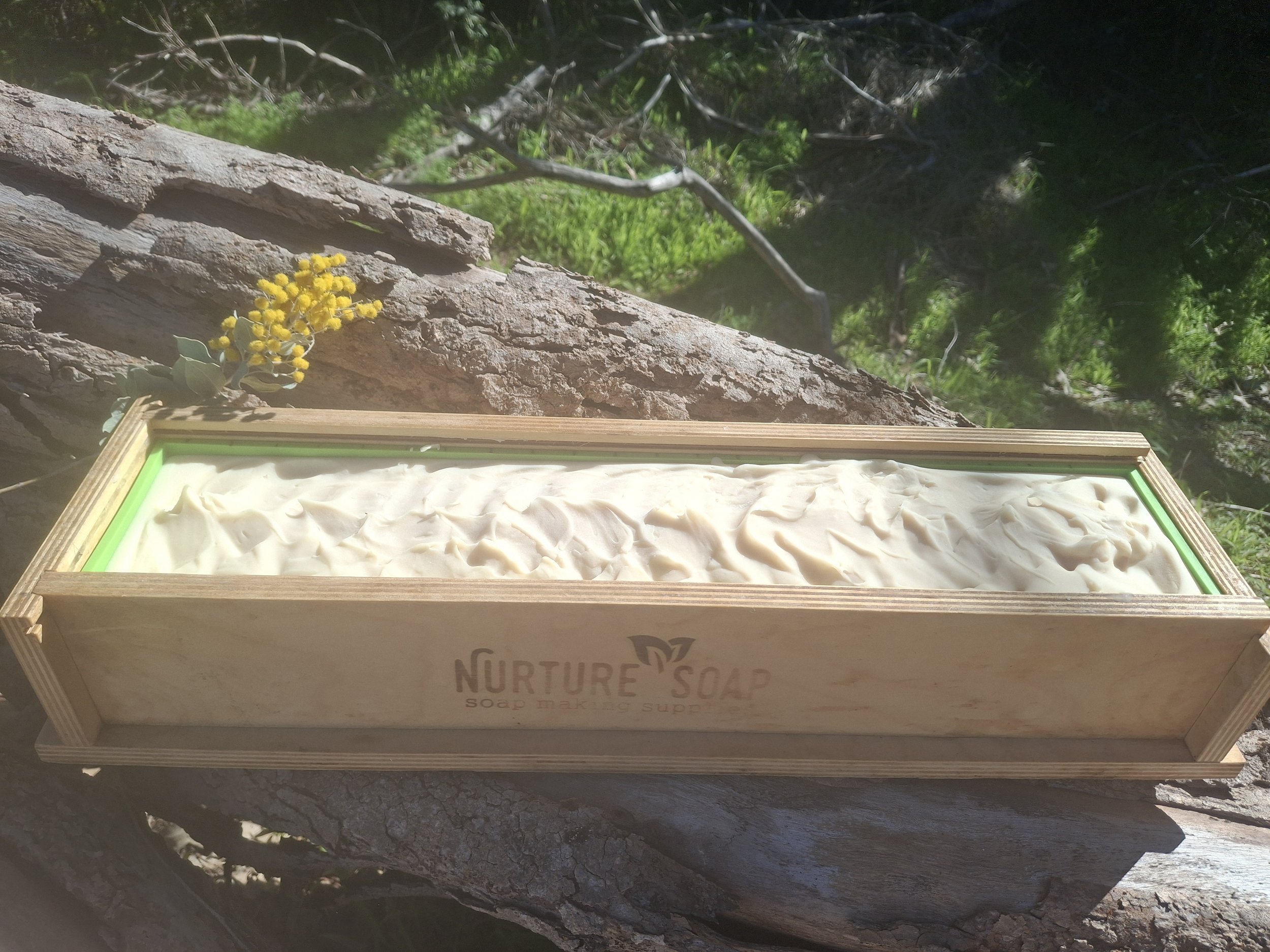 Handmade fragrance-free calendula-infused tallow soap by Tallow Me Softly