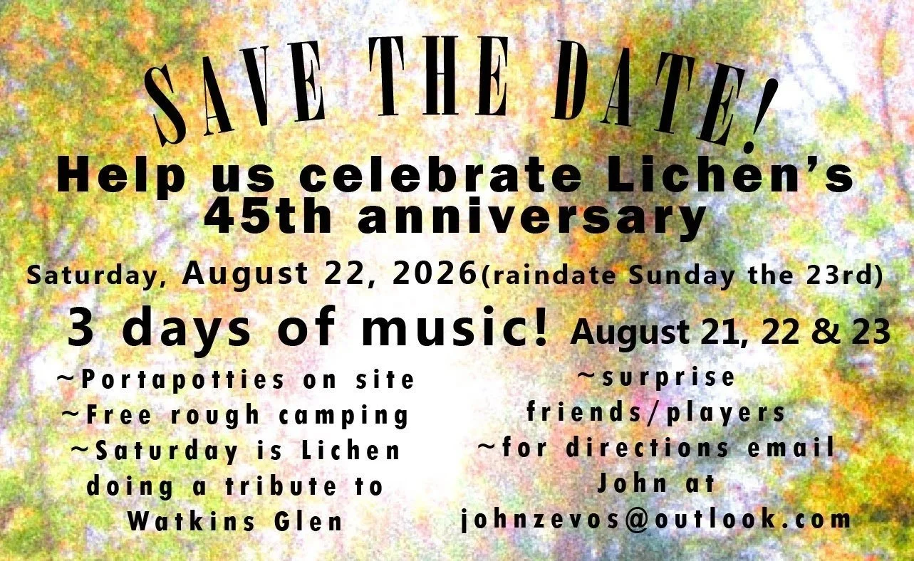 Lichen's 45th Anniversary Celebration at Tom's Nature Stage in Epsom