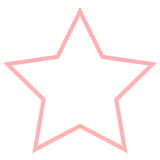 Pink-outlined five-pointed star on black background.
