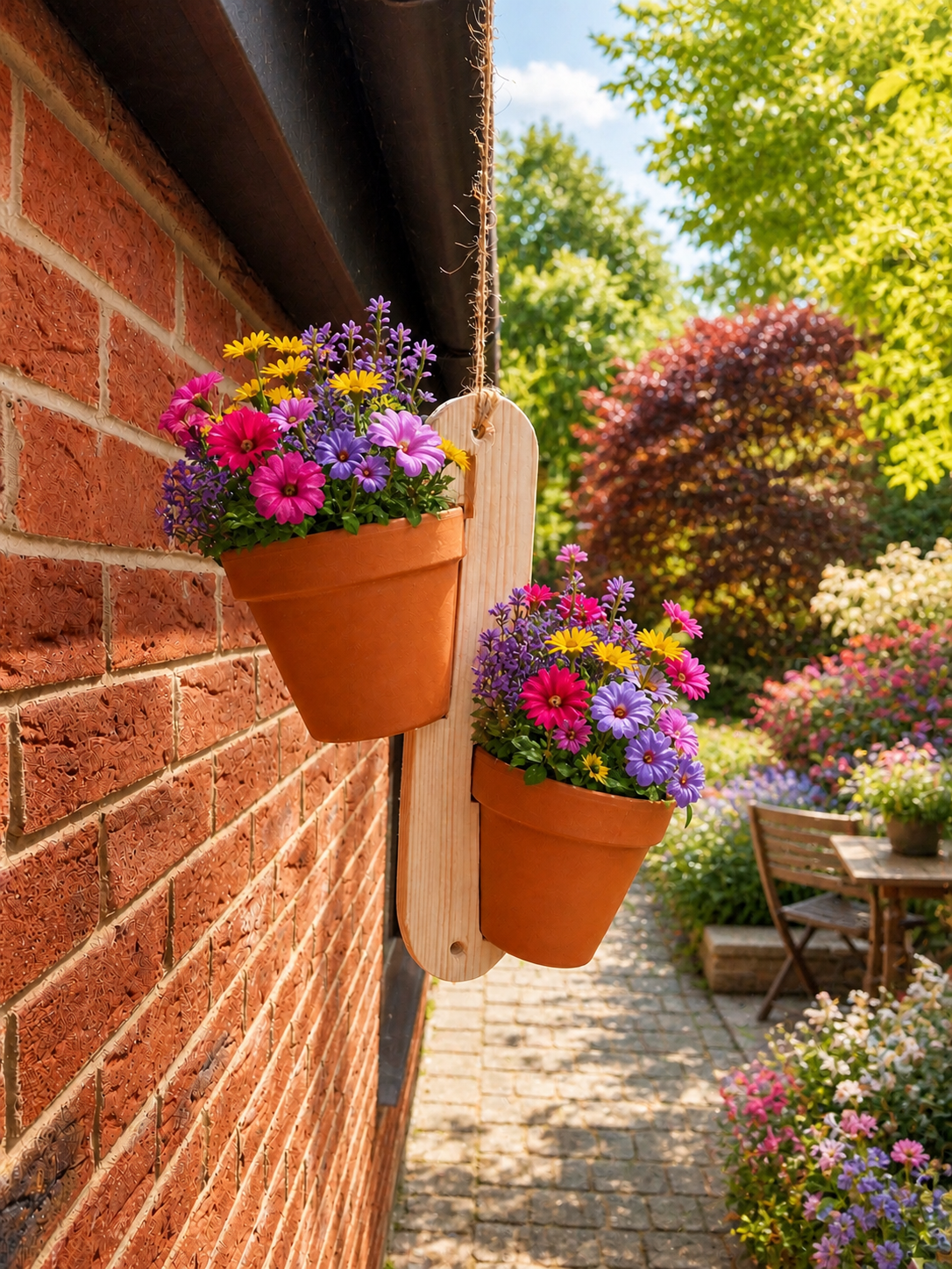 The Rustic Twin Hanging Planter