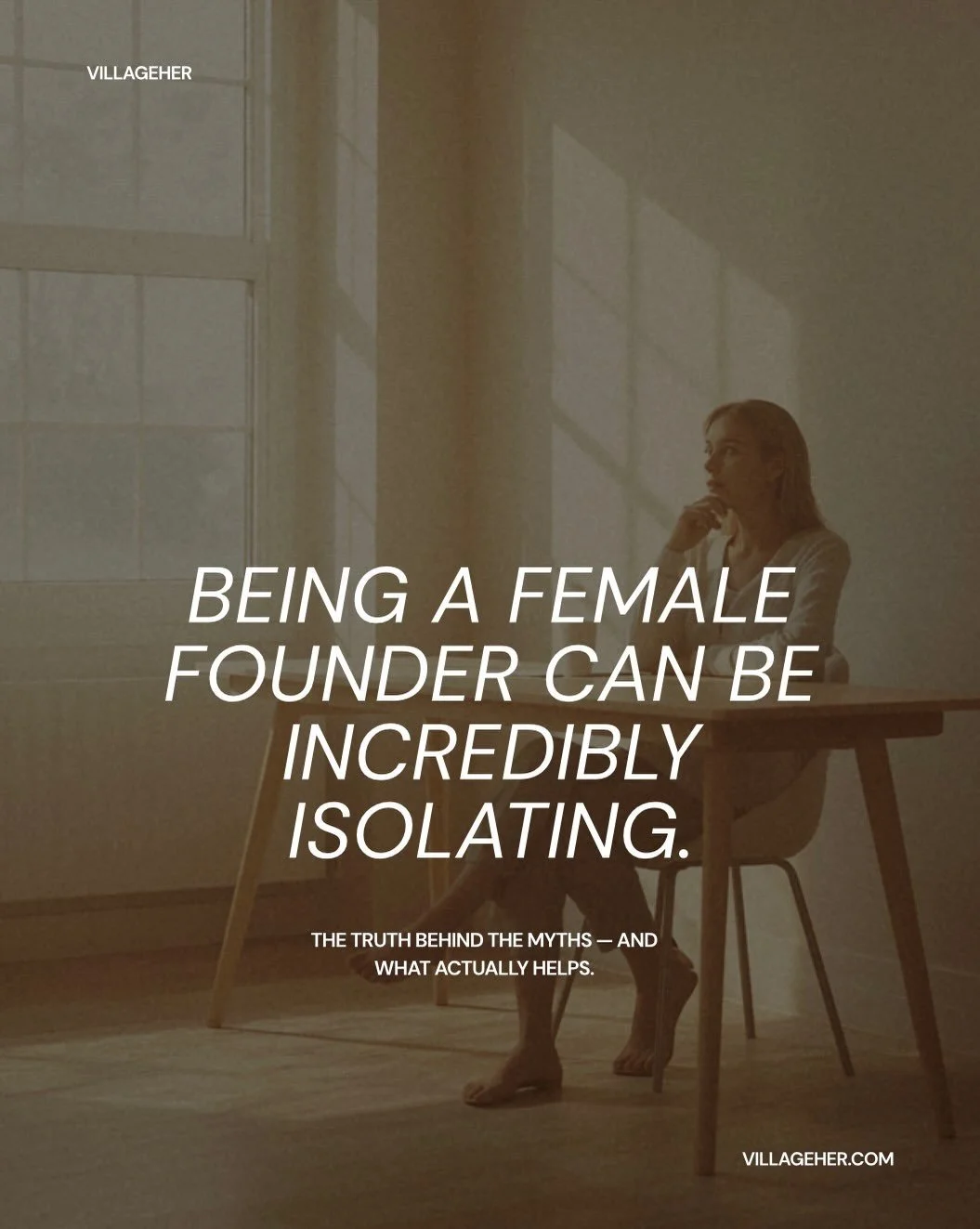 If you&rsquo;ve ever felt alone in business, you&rsquo;re not the only one. 💛

Behind every successful business is a founder navigating uncertainty, making difficult decisions, and hoping they&rsquo;re on the right path.

VillageHER exists so you do