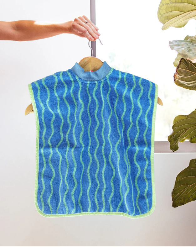 TERRYTOTSTM TOWEL BIB - RIPPLE