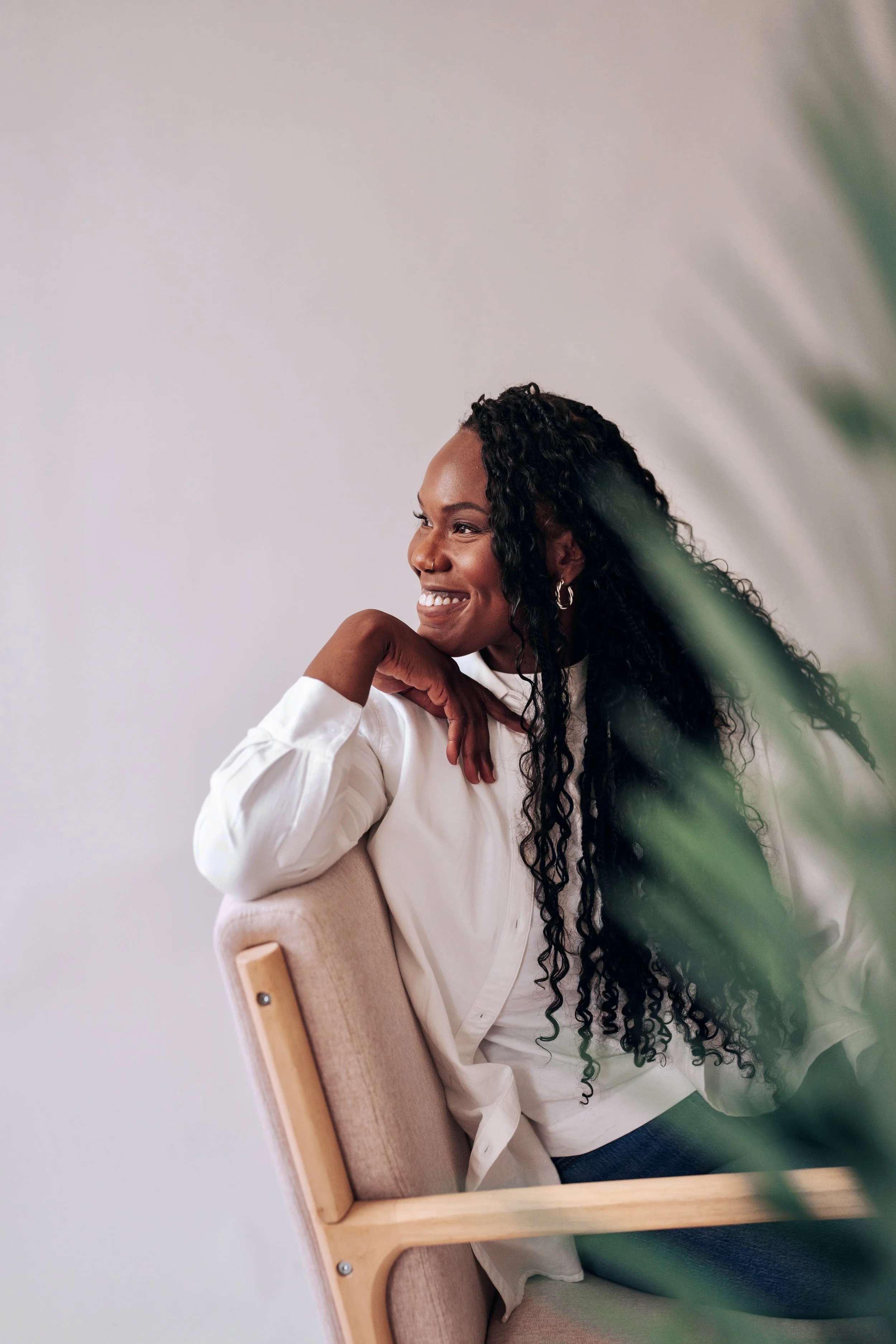 Black female therapist