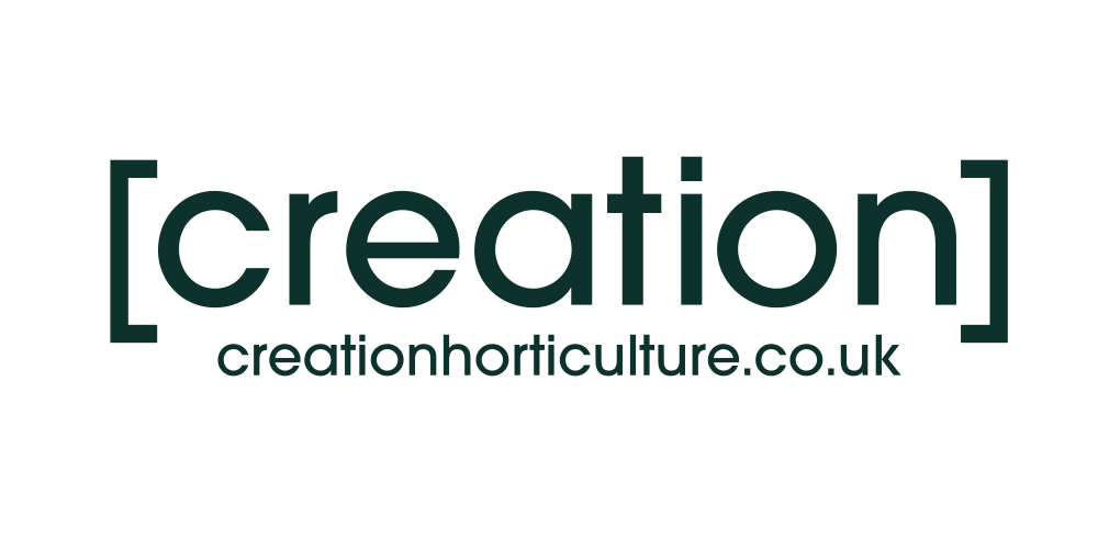 Logo of creationhorticulture.co.uk with the word '[creation]' and the website URL below.