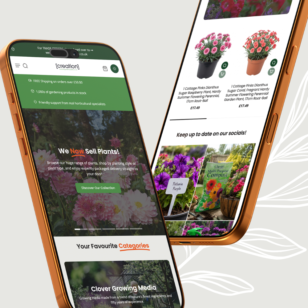 Creation Garden Supplies ecommerce website design.png