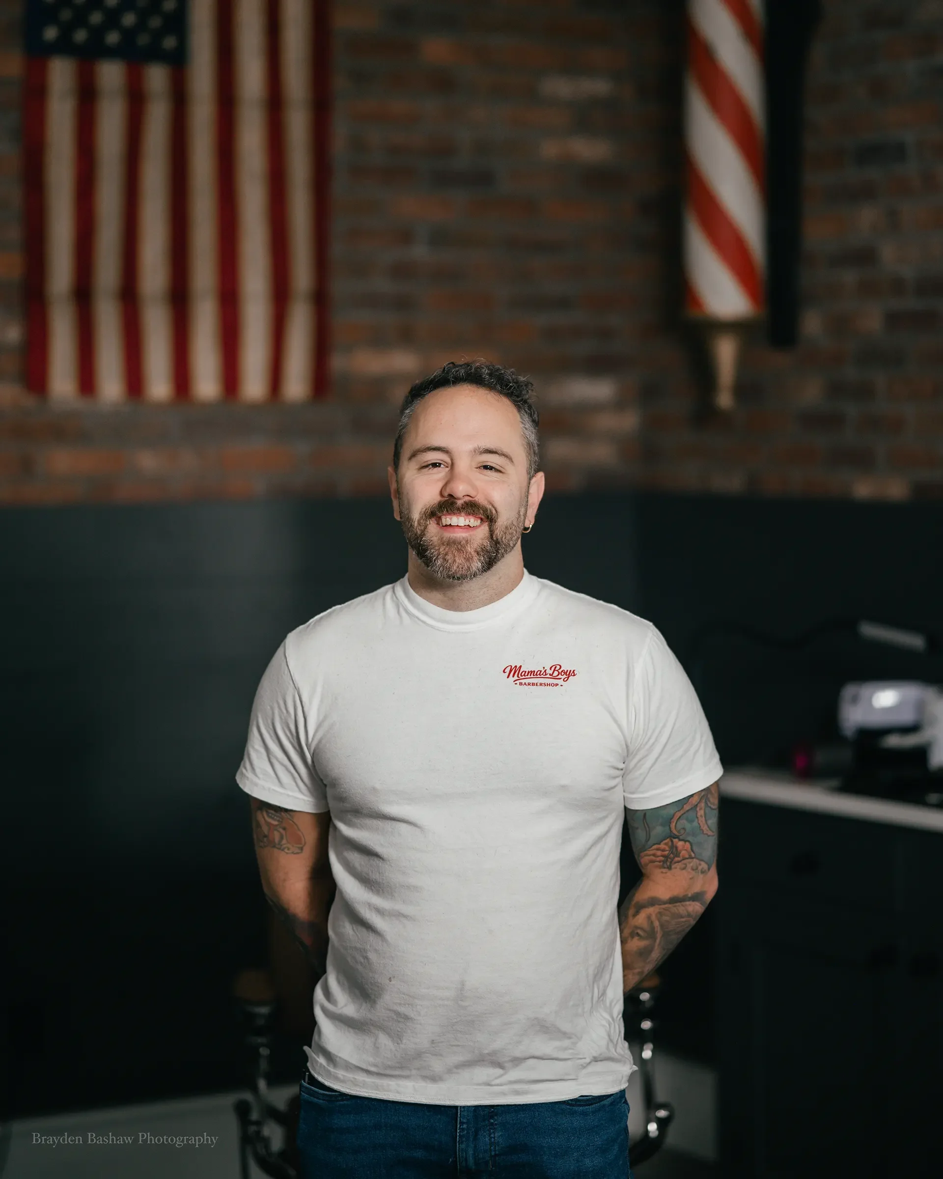 Team member at Mama's Boys Barbershop