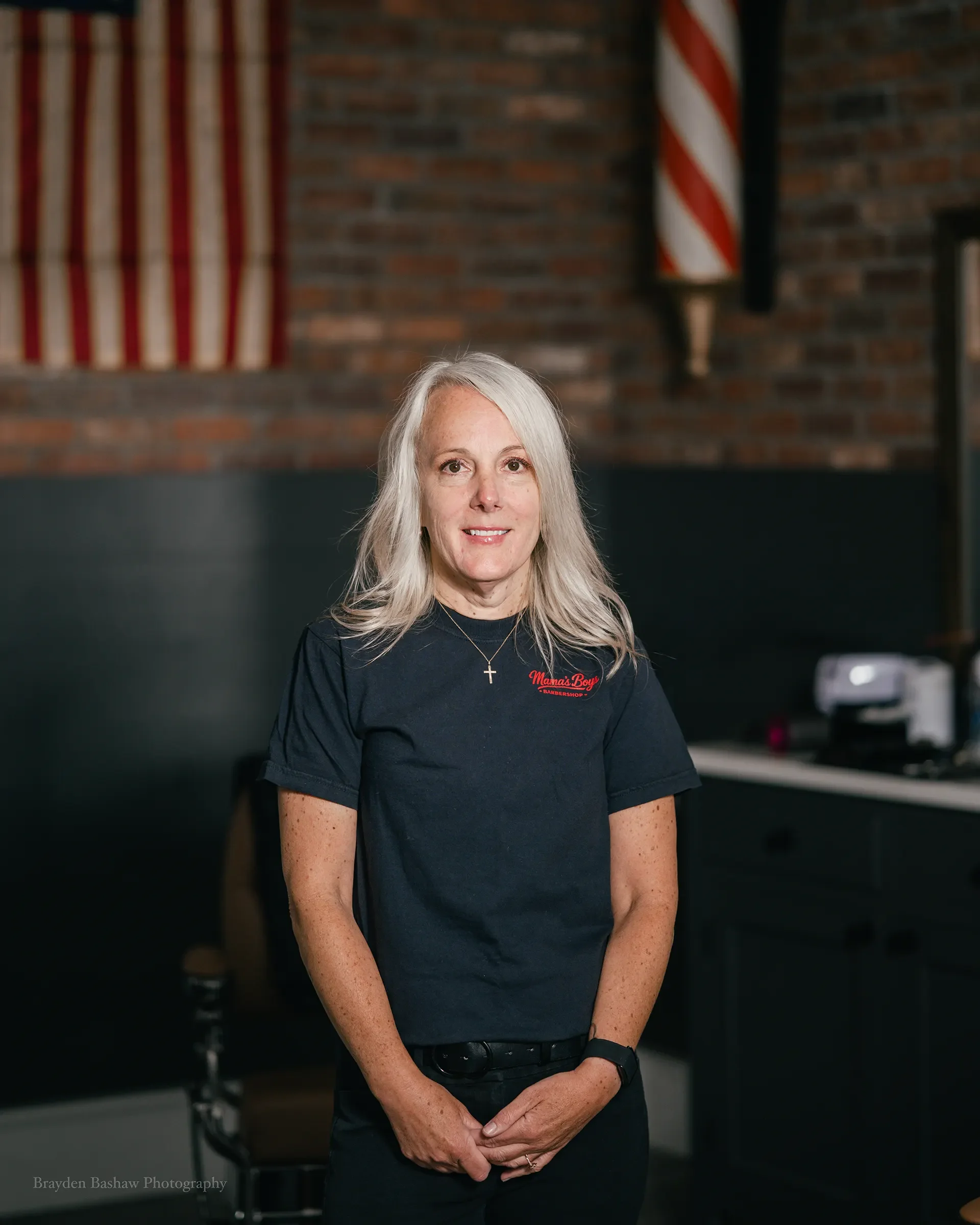 Team member at Mama's Boys Barbershop
