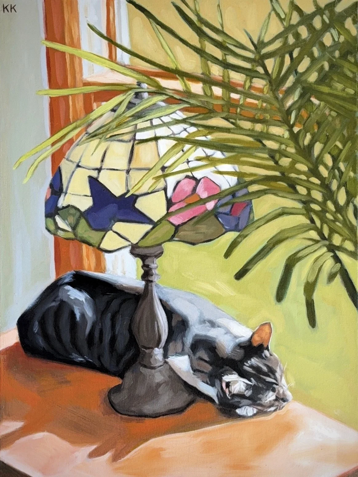 "Sun Bathing" - Oil Print on Paper