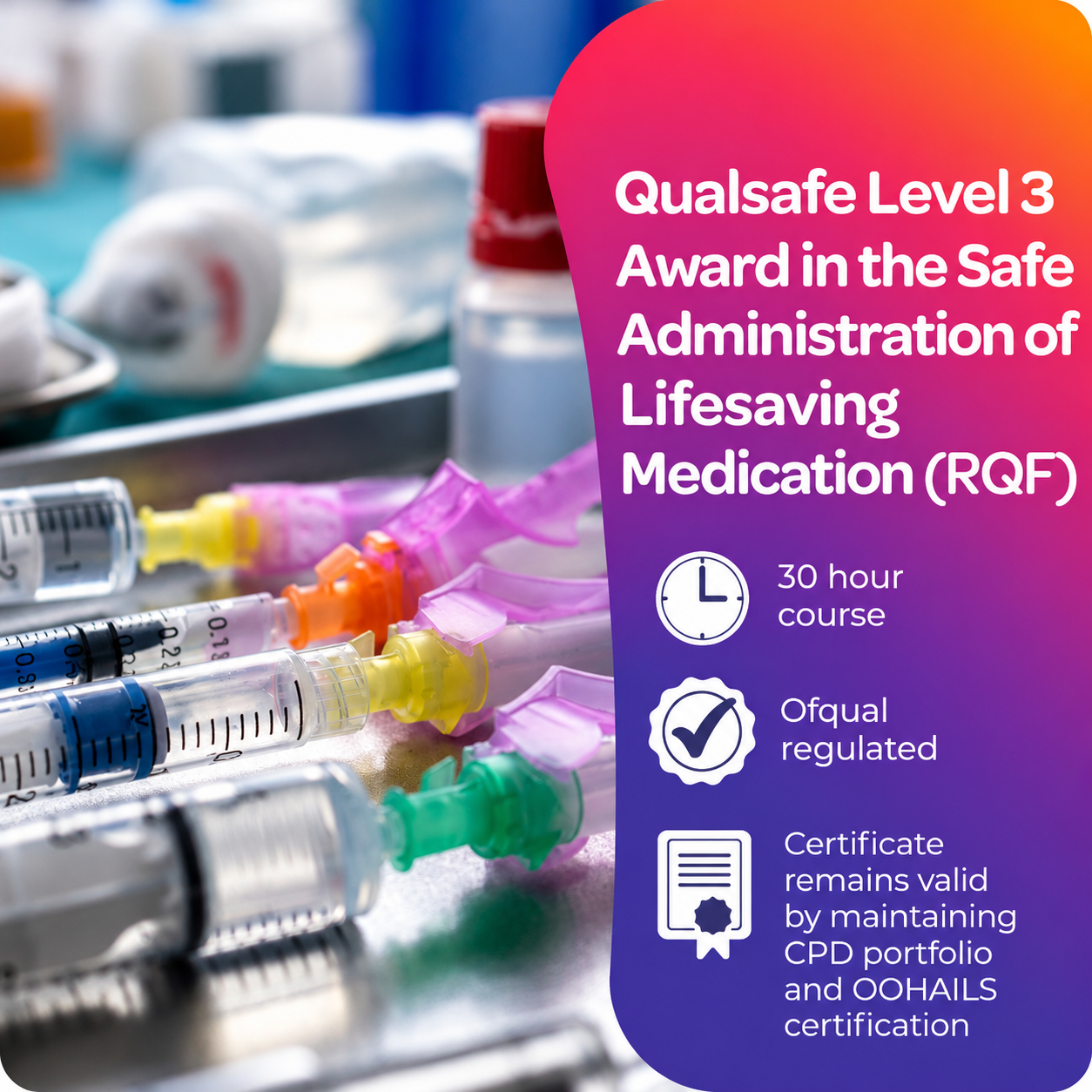 Level 3 Safe Administration Of Life Saving Medication - SALMs ( 2 Day)