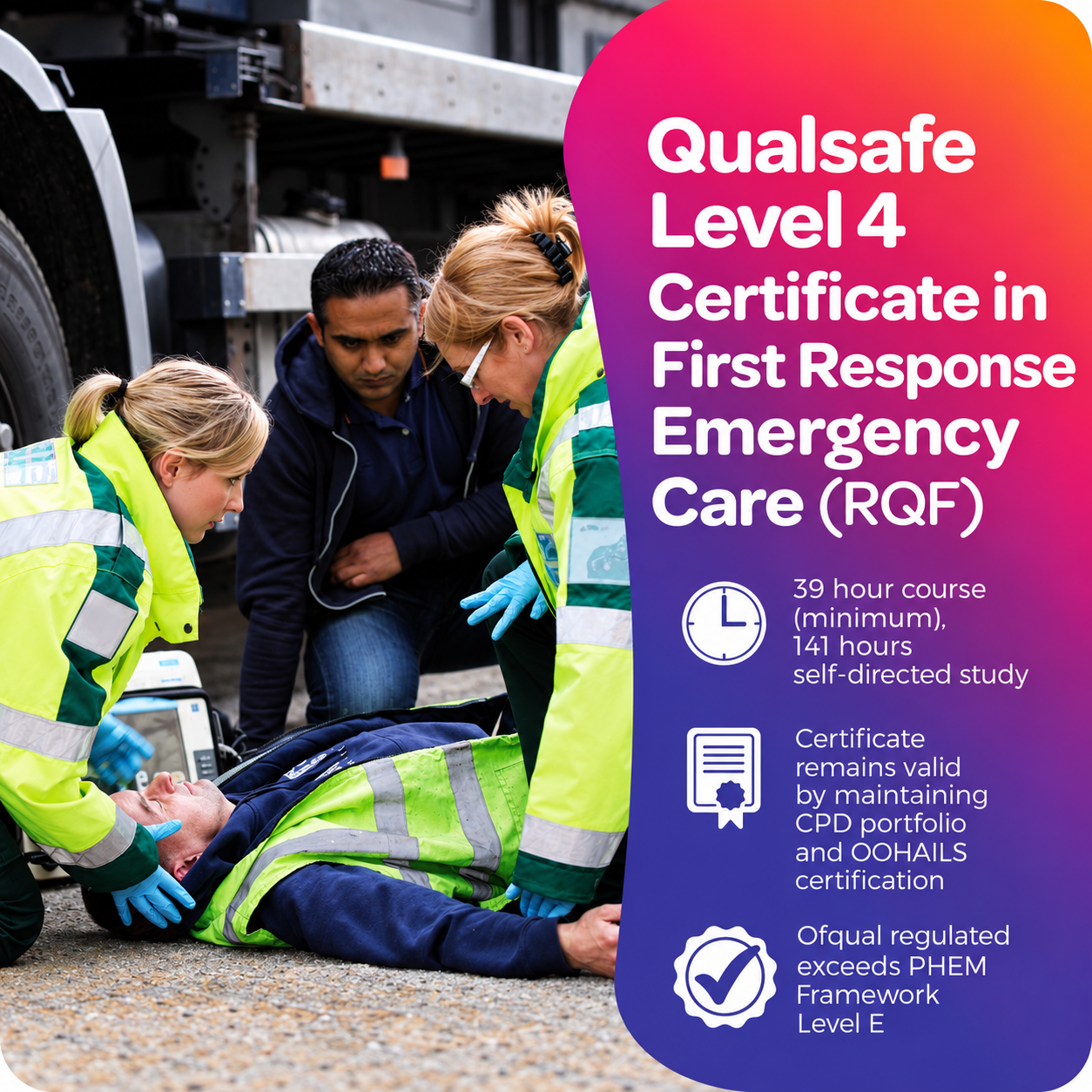 Level 4 First Response Emergency Care (FREC4 - 5 Day course) Monday - Friday