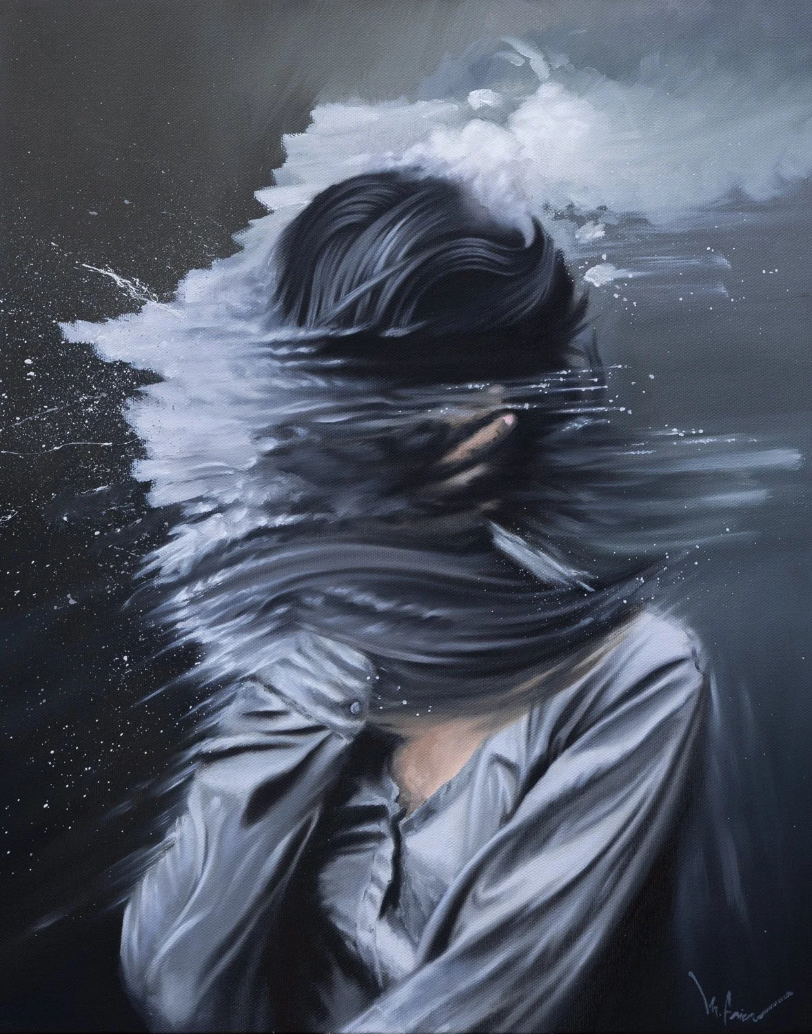 Convergence - 16 x 20 oil on canvas - $1000