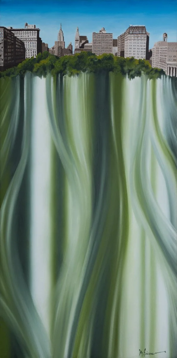 Organic Union - 24 x 12 - oil on canvas