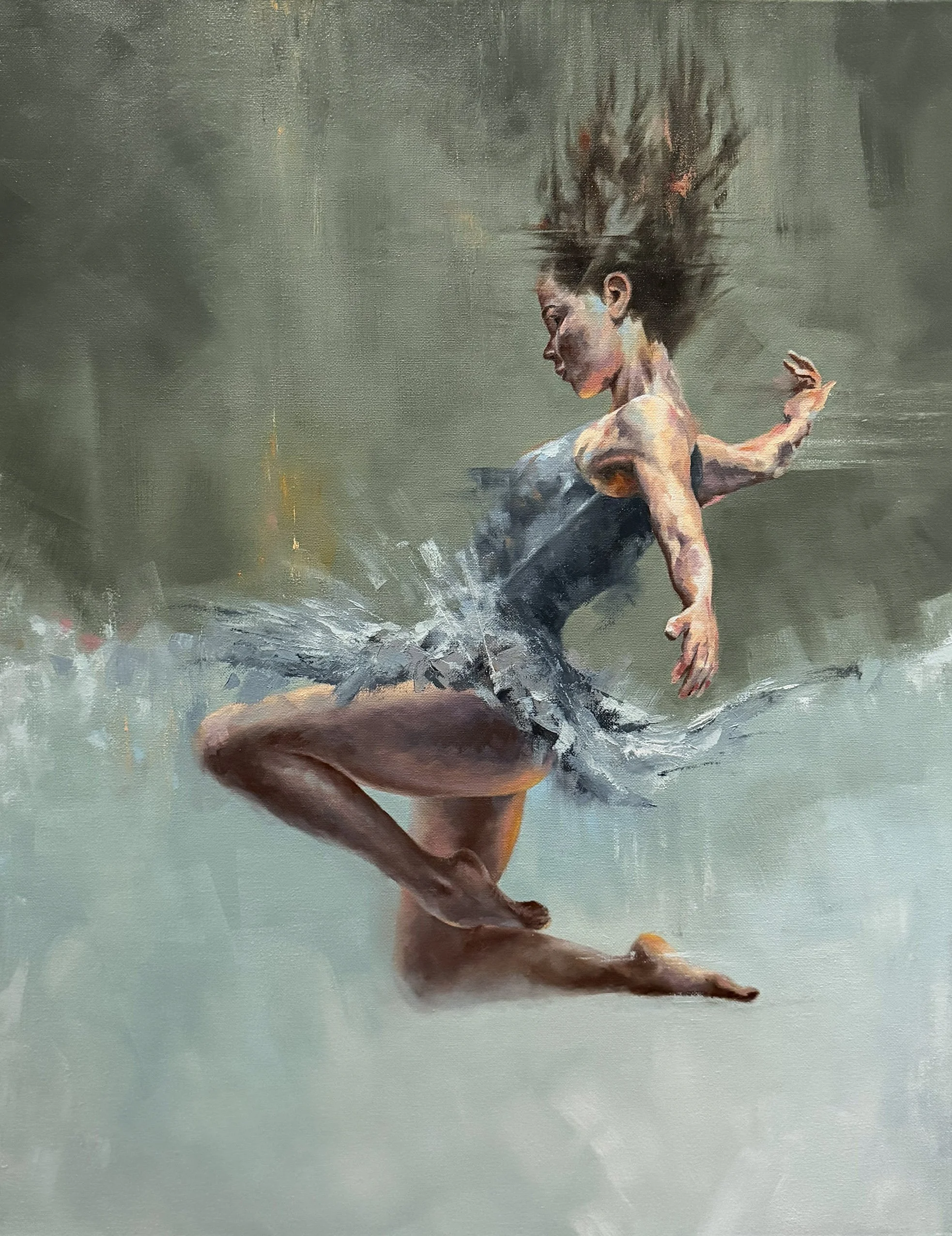 Still in Flight - 28 x 22 - oil on canvas